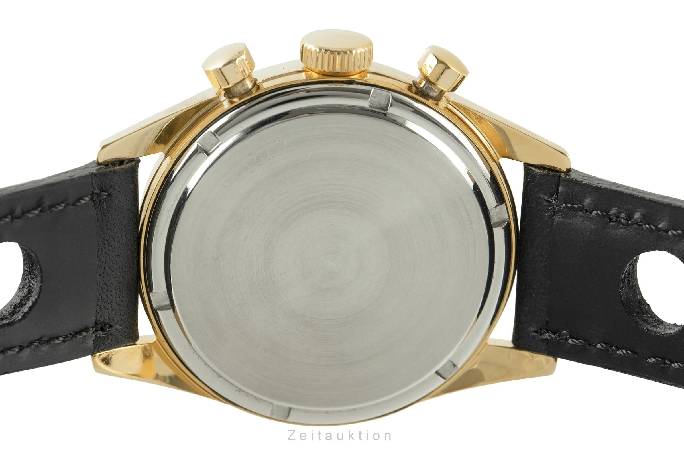 Heuer Carrera chronograph gold-plated manual winding men's watch C.7666-5 Vintage  [2107022] - Image 12