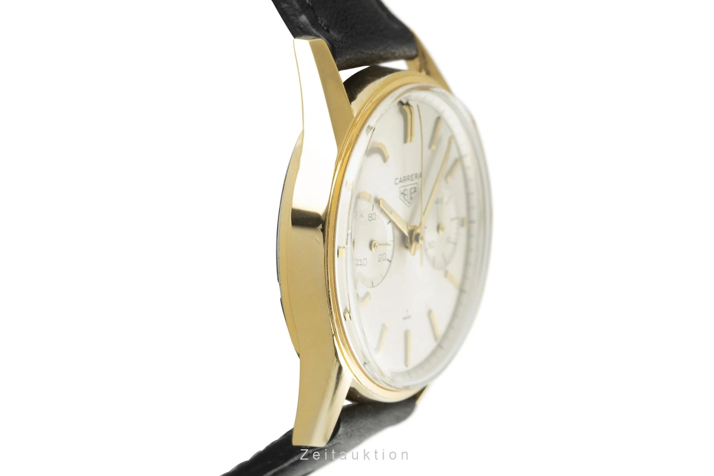 Heuer Carrera chronograph gold-plated manual winding men's watch C.7666-5 Vintage  [2107022] - Image 7