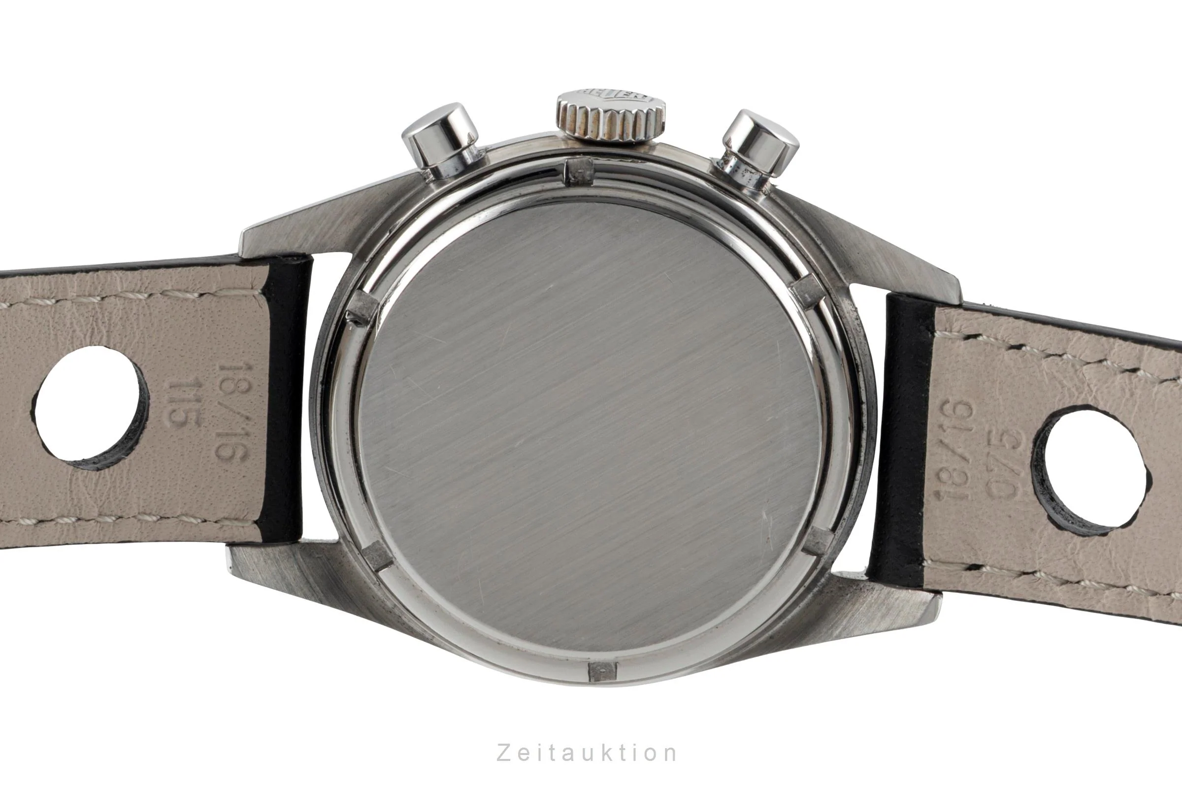 Heuer Carrera chronograph steel manual winding men's watch 2447S Vintage  [2600120] - Image 11