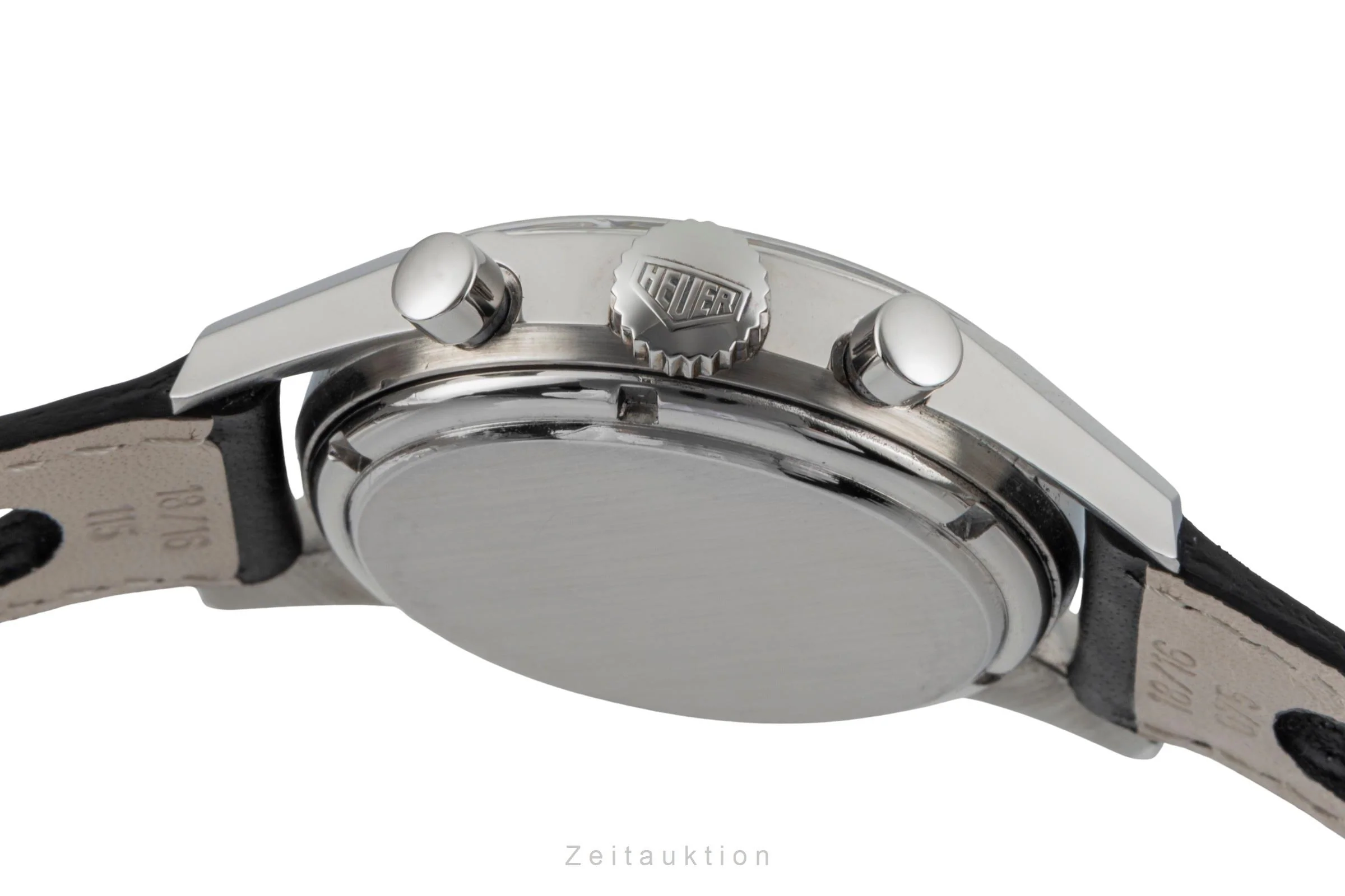 Heuer Carrera chronograph steel manual winding men's watch 2447S Vintage  [2600120] - Image 12