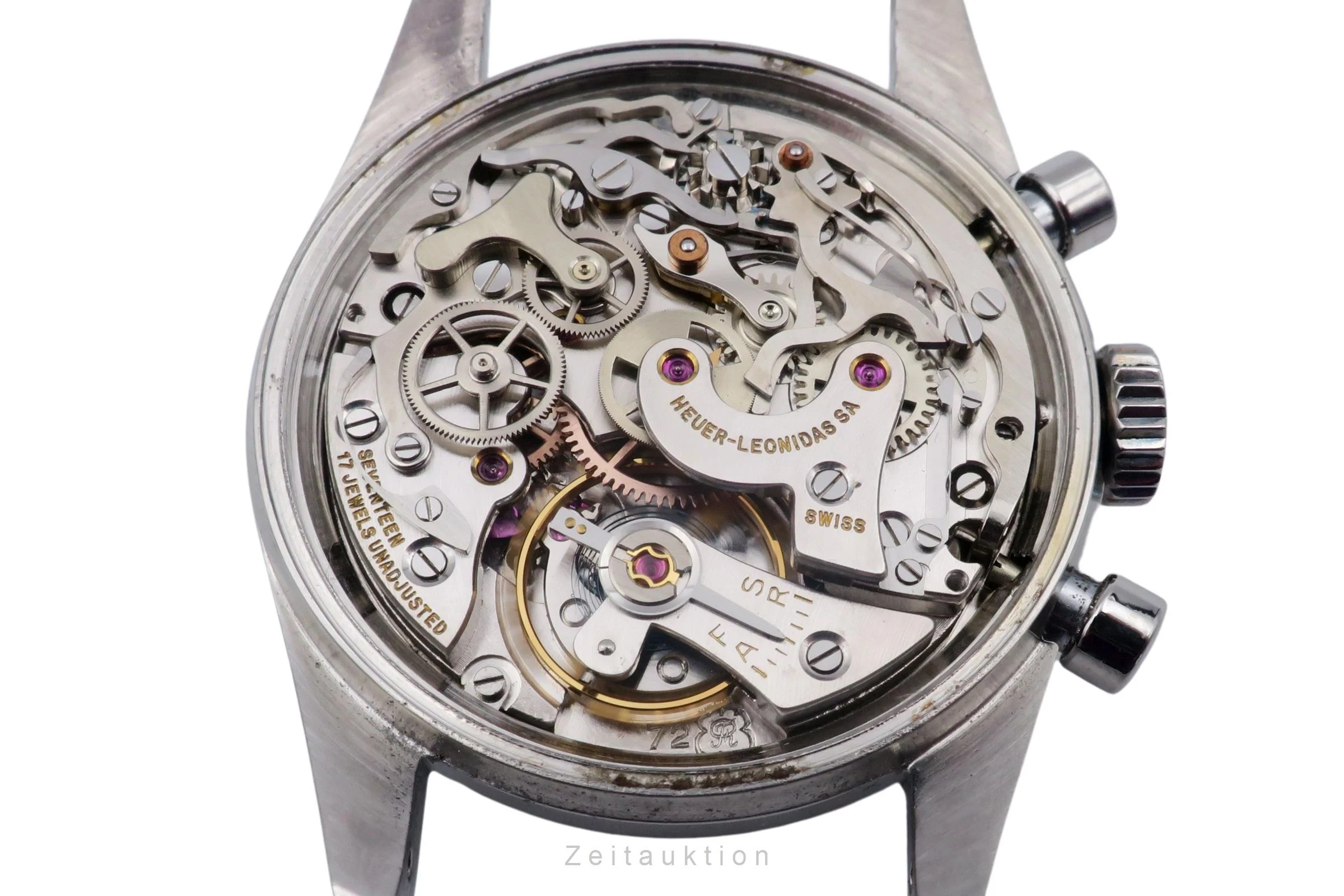 Heuer Carrera chronograph steel manual winding men's watch 2447S Vintage  [2600120] - Image 14