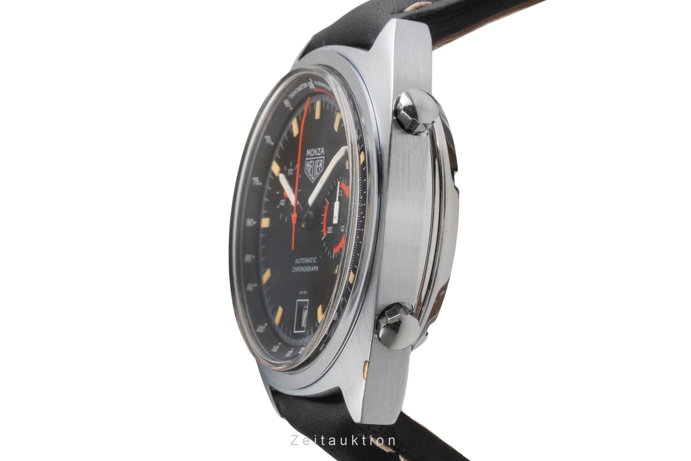 Heuer Monza chronograph chromed brass automatic men's watch 150.511 Vintage  [2504491] - Image 7