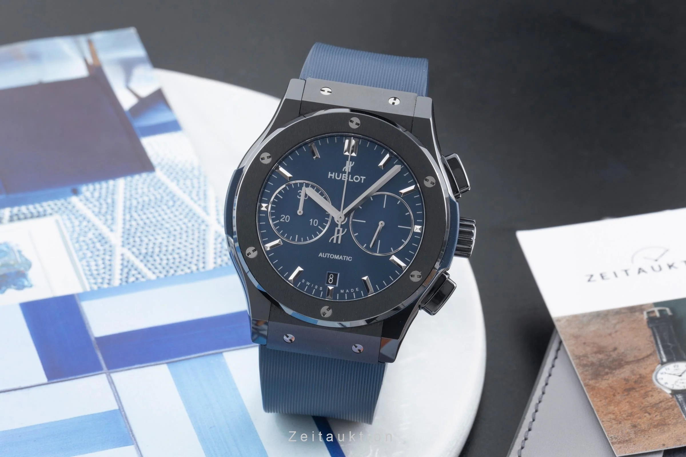 Hublot Classic Fusion chronograph ceramic automatic men's watch 521.CM.7170.RX LP: 13200EUR  [2600537] - Image 4