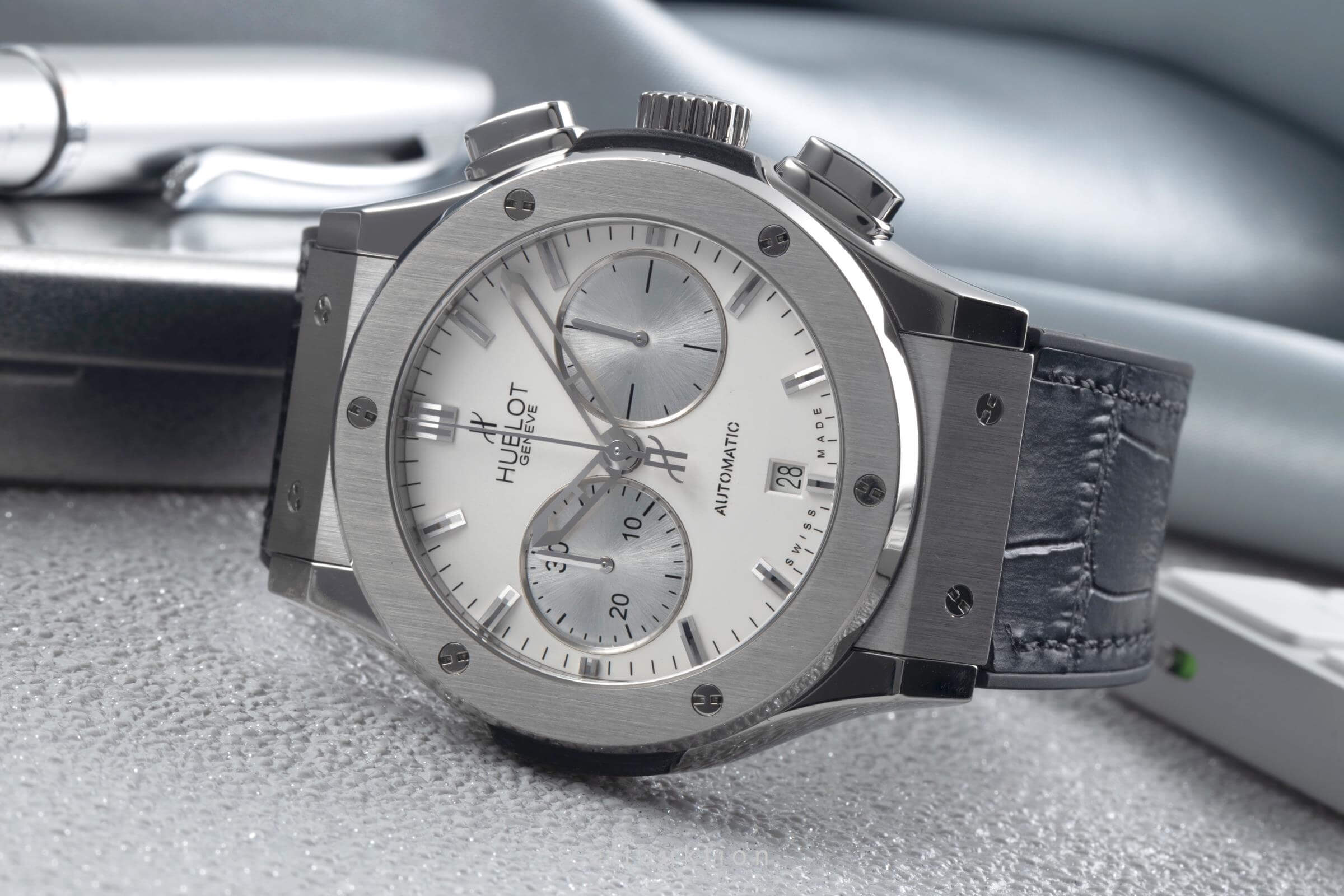 Hublot Classic Fusion chronograph titanium automatic men's watch 521.NX.2610.LR LP: 11700EUR  [2501062] - Image 3