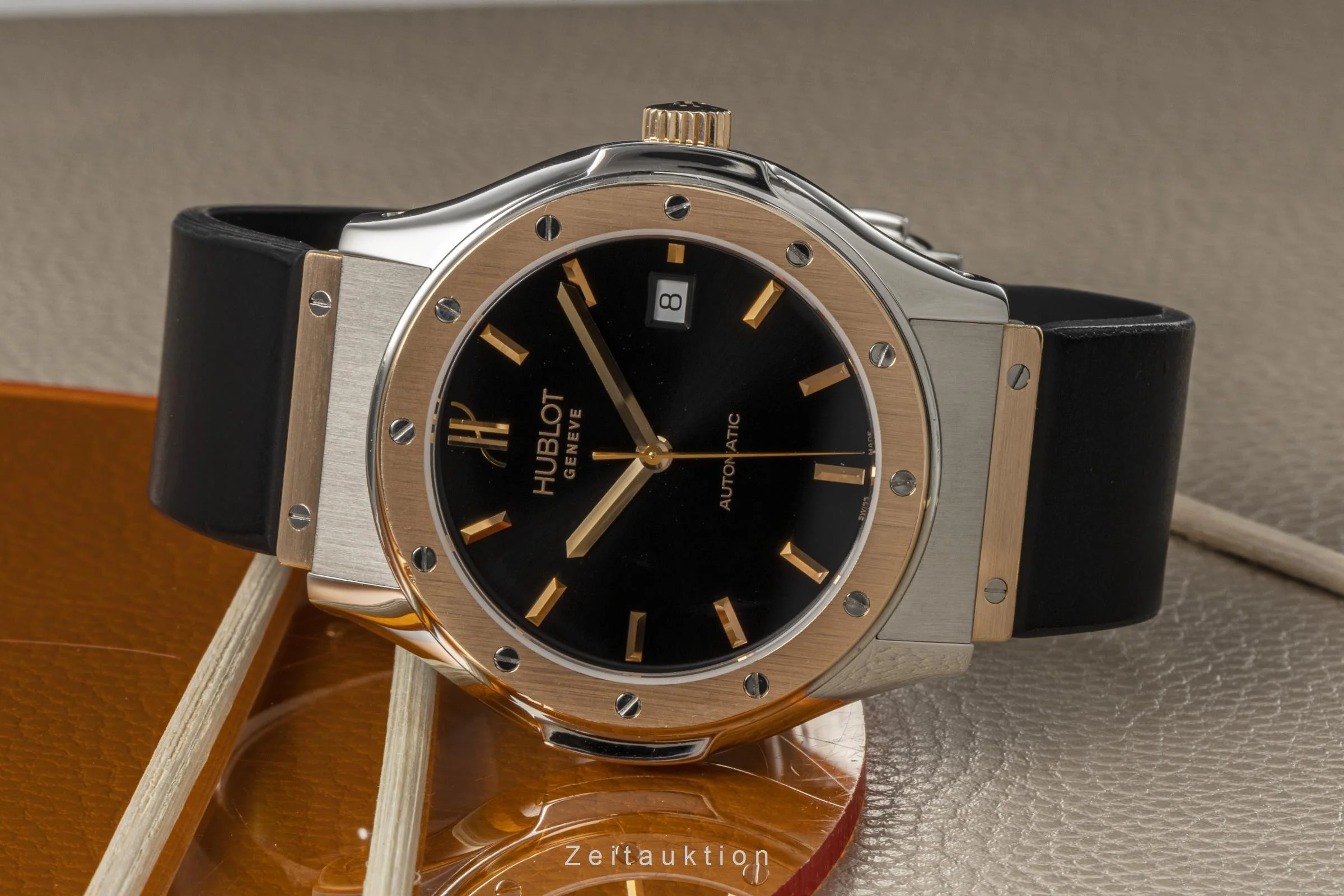 Hublot Classic Fusion steel / gold automatic men's watch 1915.7  [2204766] - Image 2