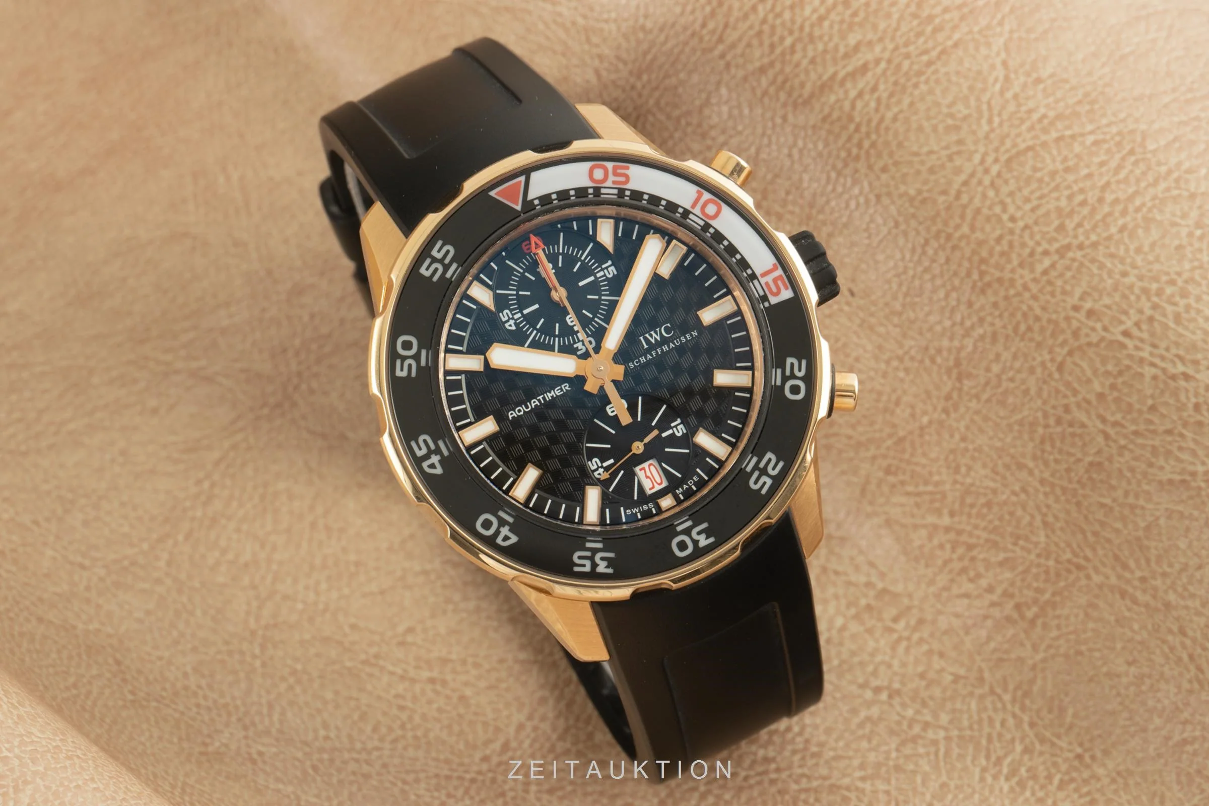 IWC Aquatimer chronograph 18 ct gold automatic men's watch IW376905   [2102116] - Image 3