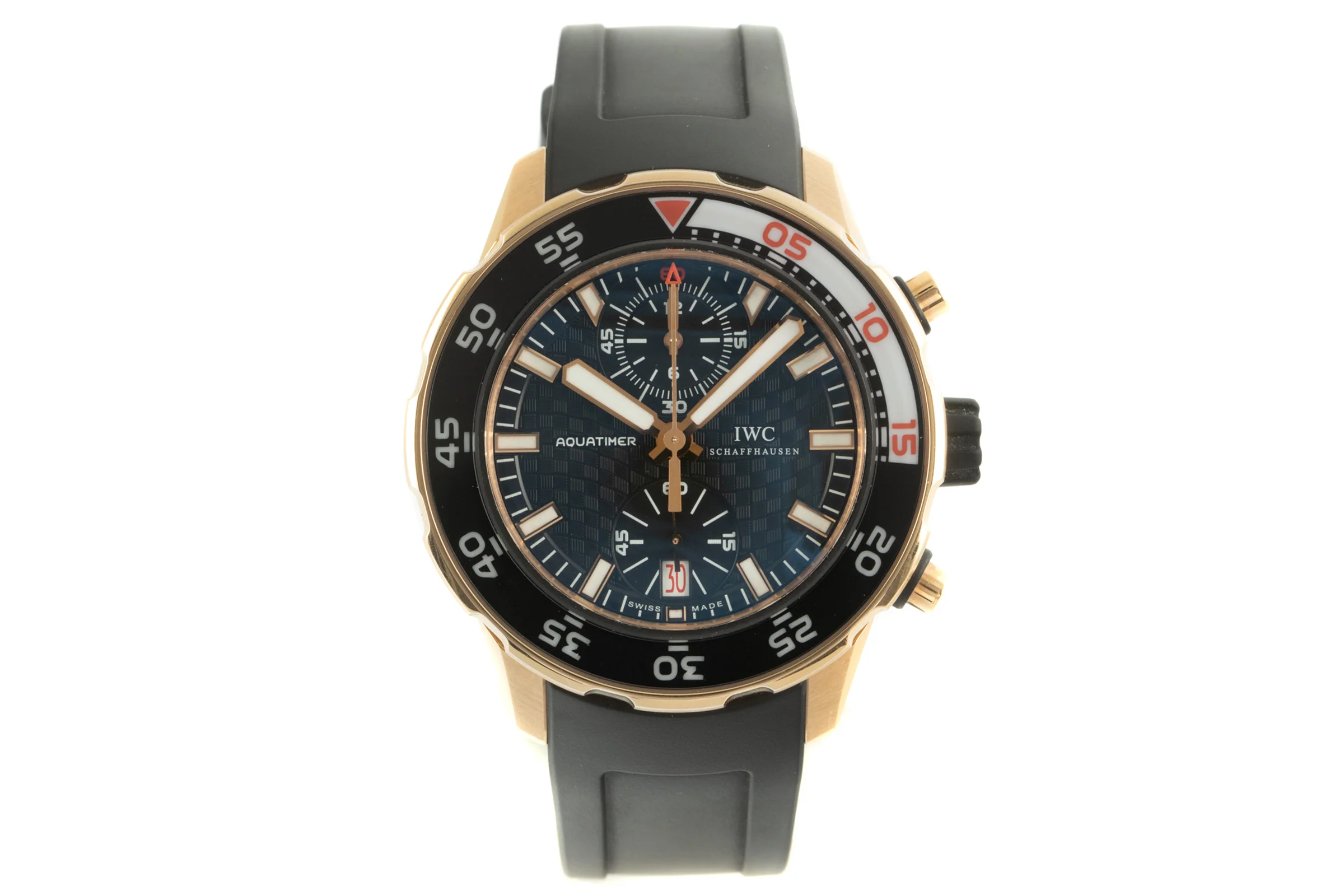 IWC Aquatimer chronograph 18 ct gold automatic men's watch IW376905   [2102116] - Image 4