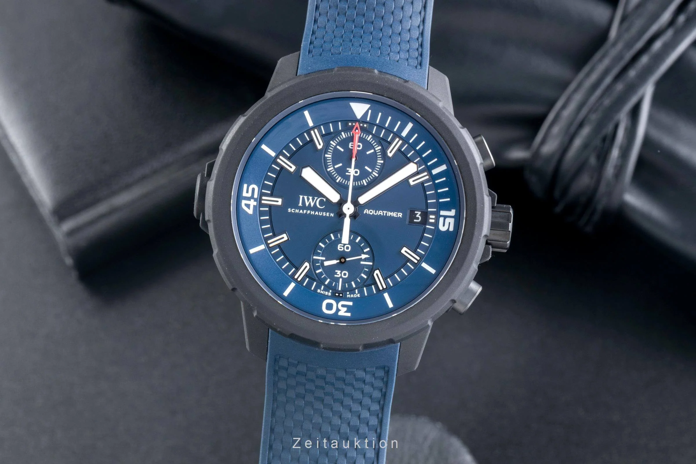 IWC Aquatimer chronograph Steel / rubber automatic men's watch IW379507  [2406552] - Image 2