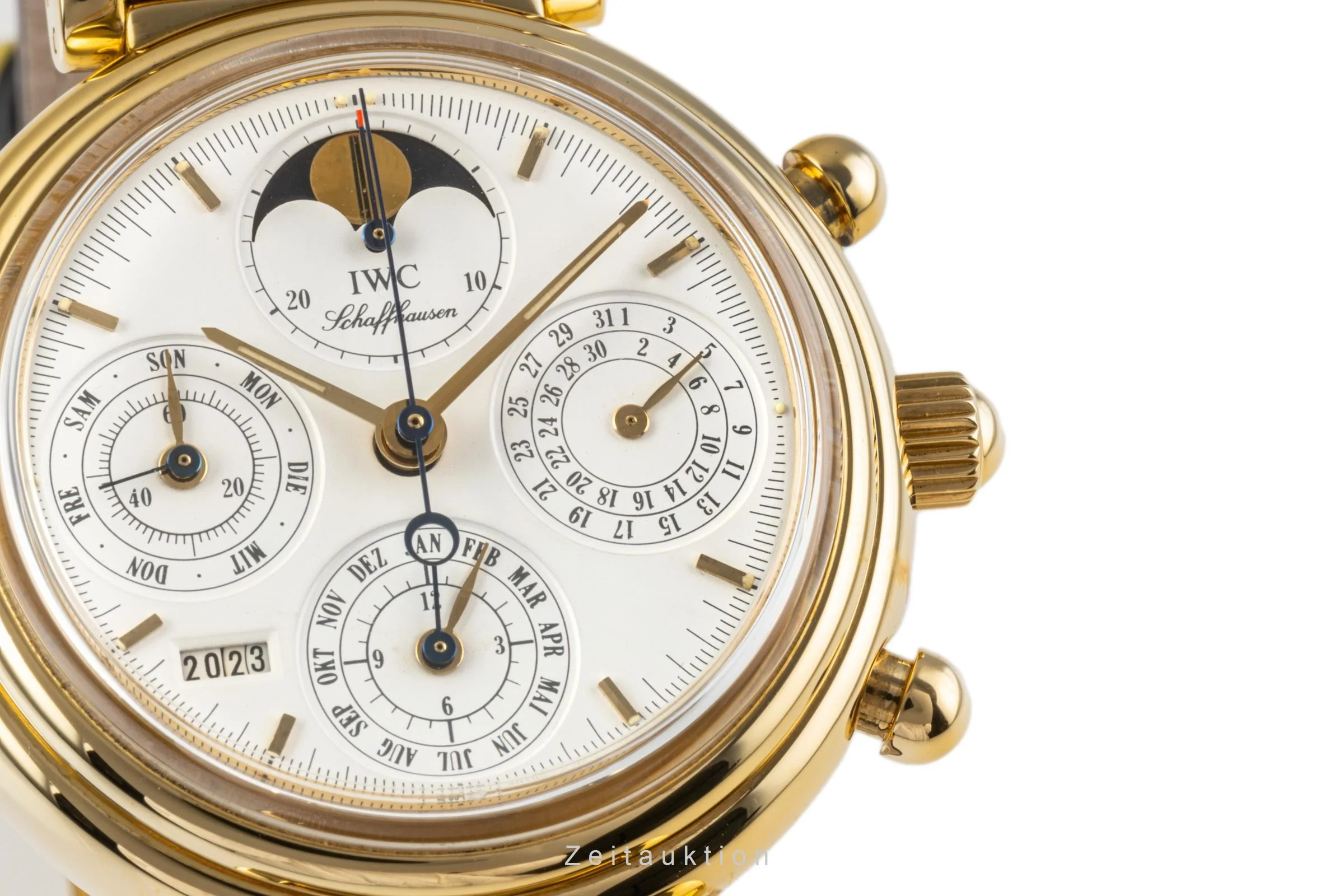 IWC Da Vinci chronograph 18 ct gold automatic men's watch 3750 VP: 41500EUR  [2300006] - Image 11