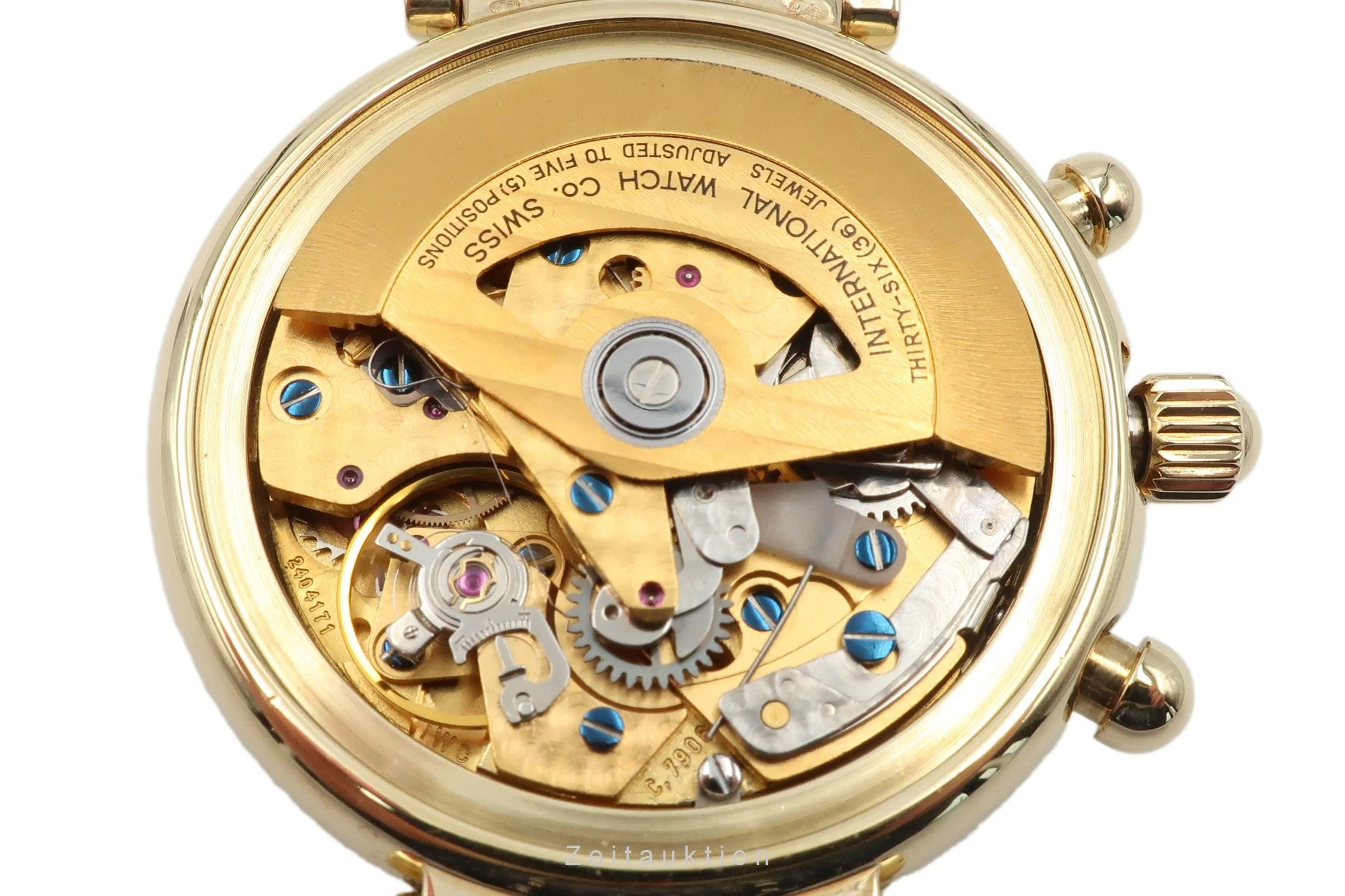 IWC Da Vinci chronograph 18 ct gold automatic men's watch 3750 VP: 41500EUR  [2300006] - Image 14