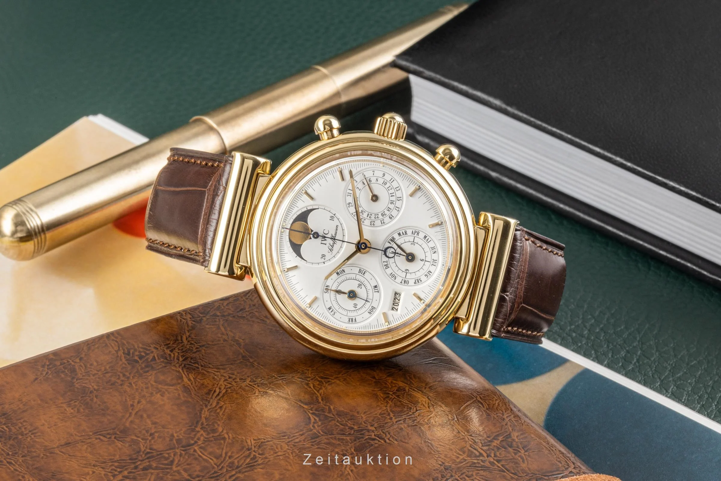 IWC Da Vinci chronograph 18 ct gold automatic men's watch 3750 VP: 41500EUR  [2300006] - Image 2