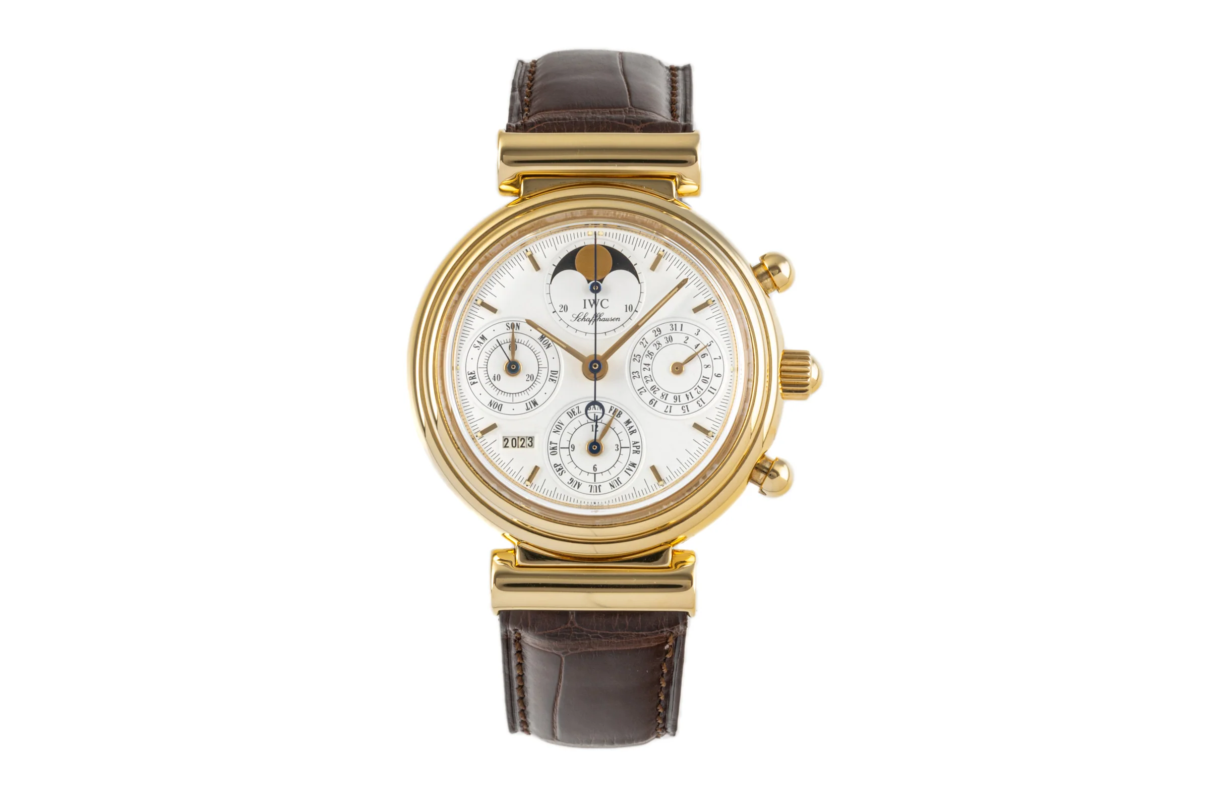 IWC Da Vinci chronograph 18 ct gold automatic men's watch 3750 VP: 41500EUR  [2300006] - Image 4