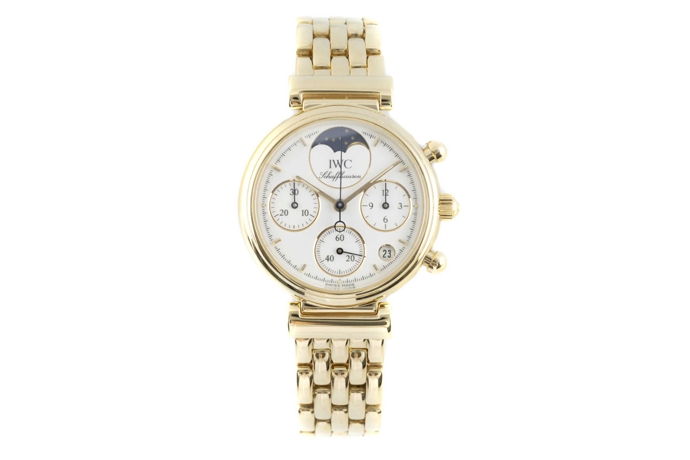 IWC Da Vinci chronograph 18 ct gold quartz women's watch 3735  [2108497] - Image 4