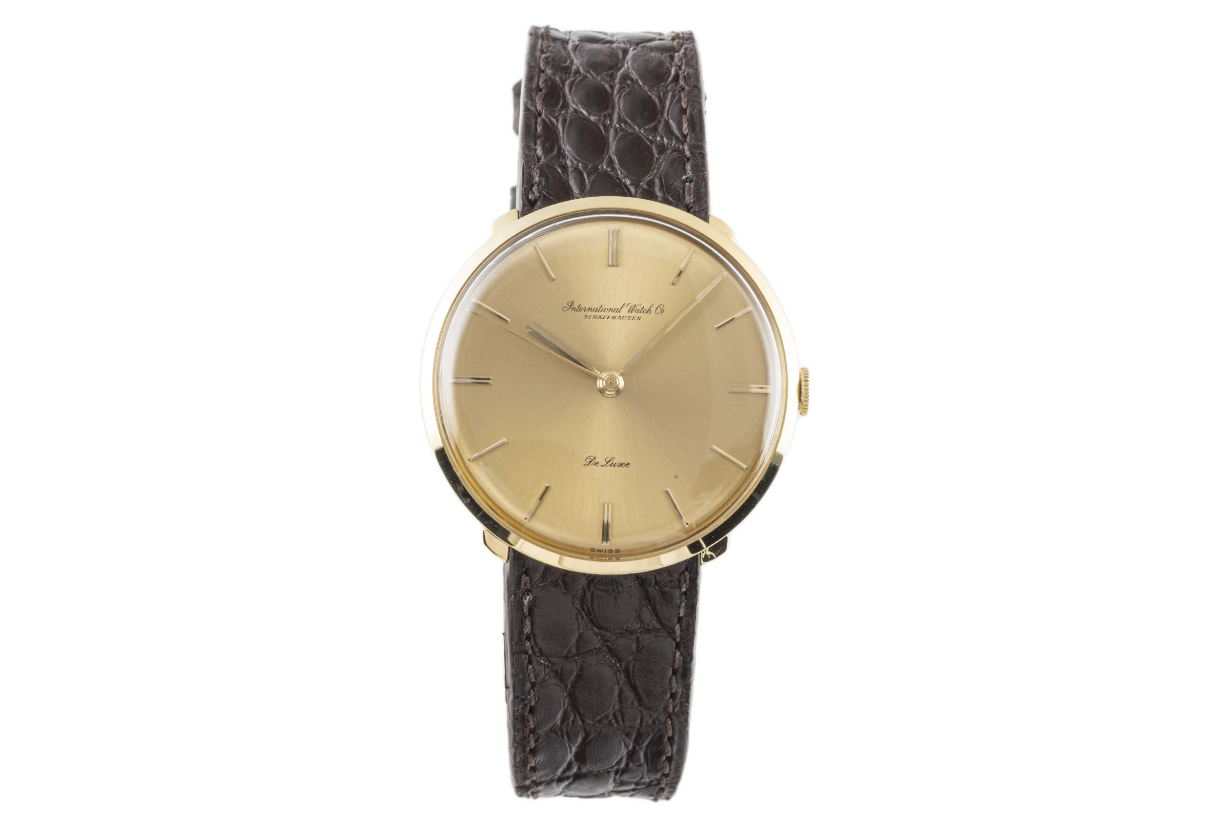 IWC De Luxe 18 ct gold manual winding men's watch  [2207306] - Image 4