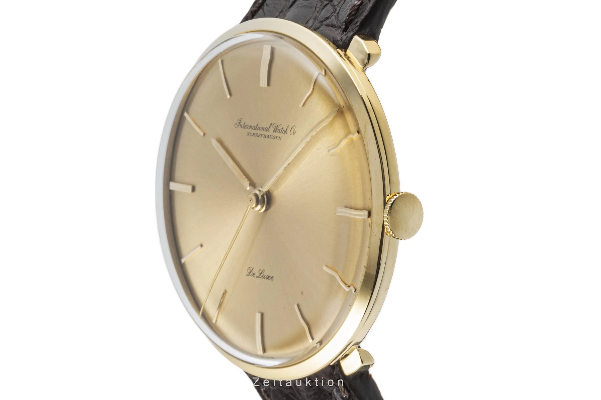IWC De Luxe 18 ct gold manual winding men's watch  [2207306] - Image 6