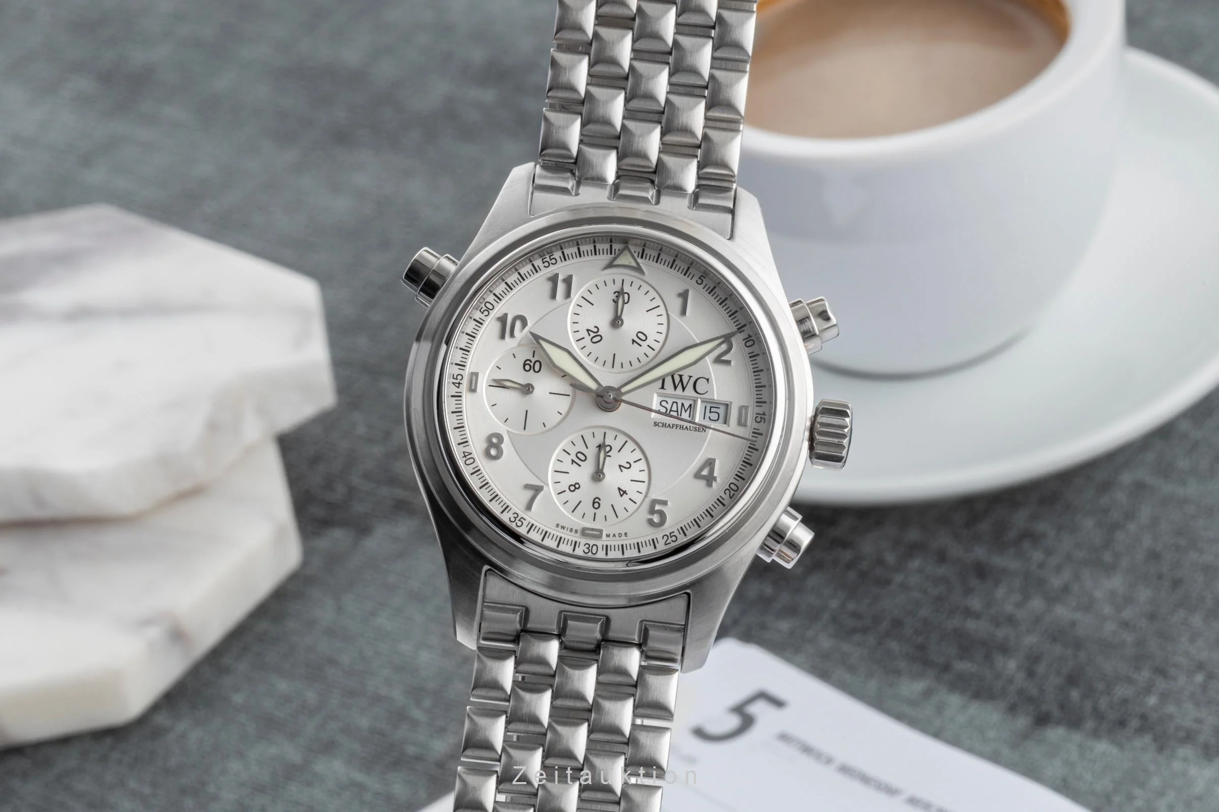 IWC Doppelchronograph chronograph steel automatic men's watch IW371301  [2600286] - Image 2
