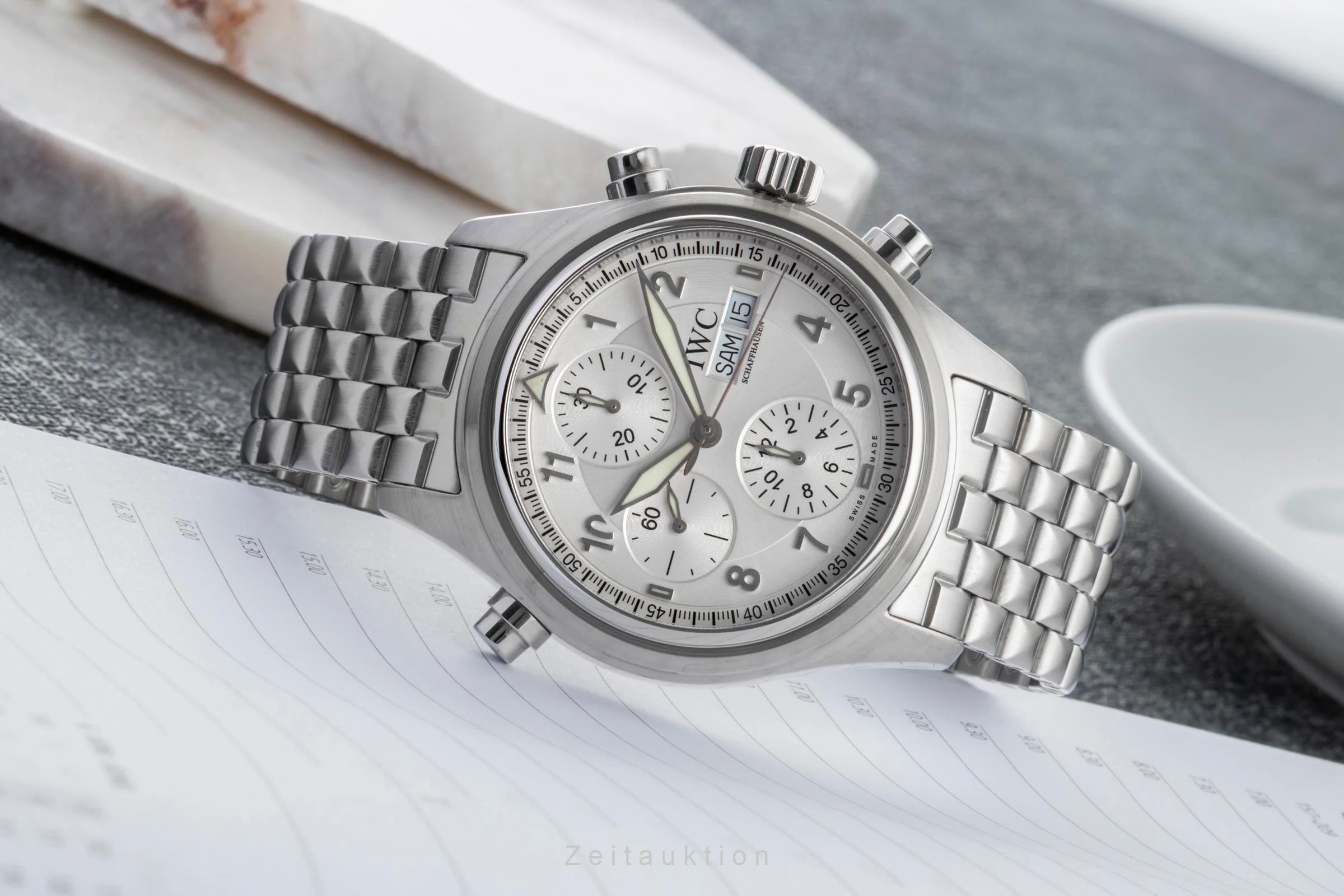 IWC Doppelchronograph chronograph steel automatic men's watch IW371301  [2600286] - Image 3