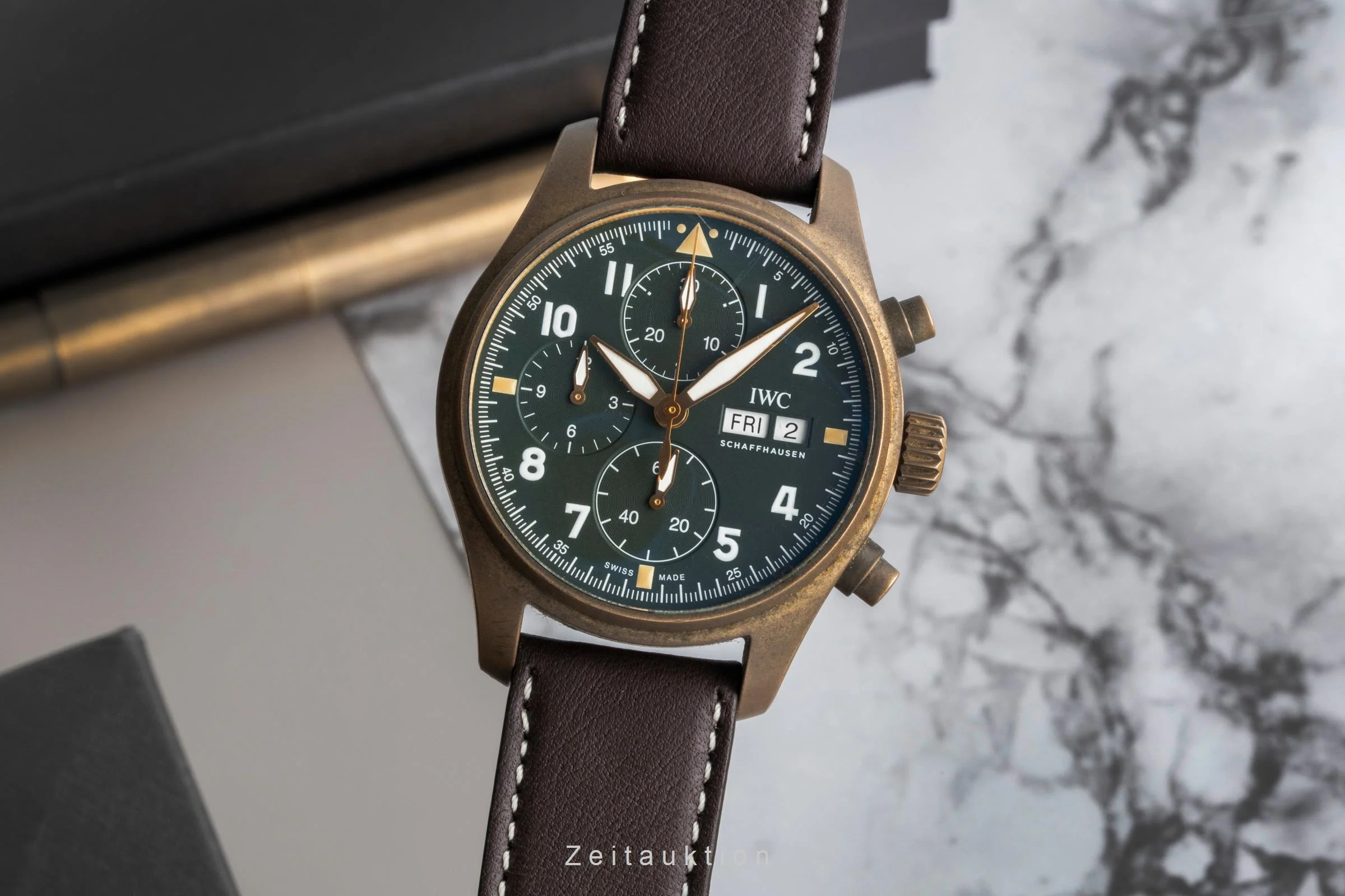 IWC Fliegerchronograph chronograph bronze automatic men's watch IW387902  [2507018] - Image 2