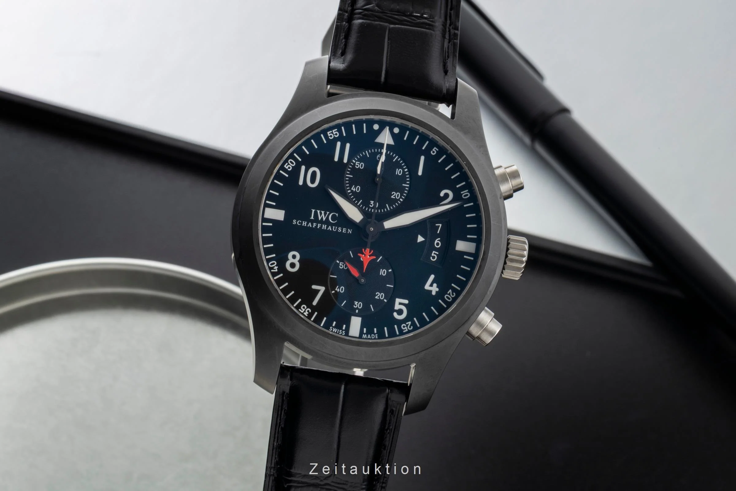IWC Fliegerchronograph chronograph ceramic / titanium automatic men's watch IW388001 LP: 9900EUR  [2600521] - Image 2
