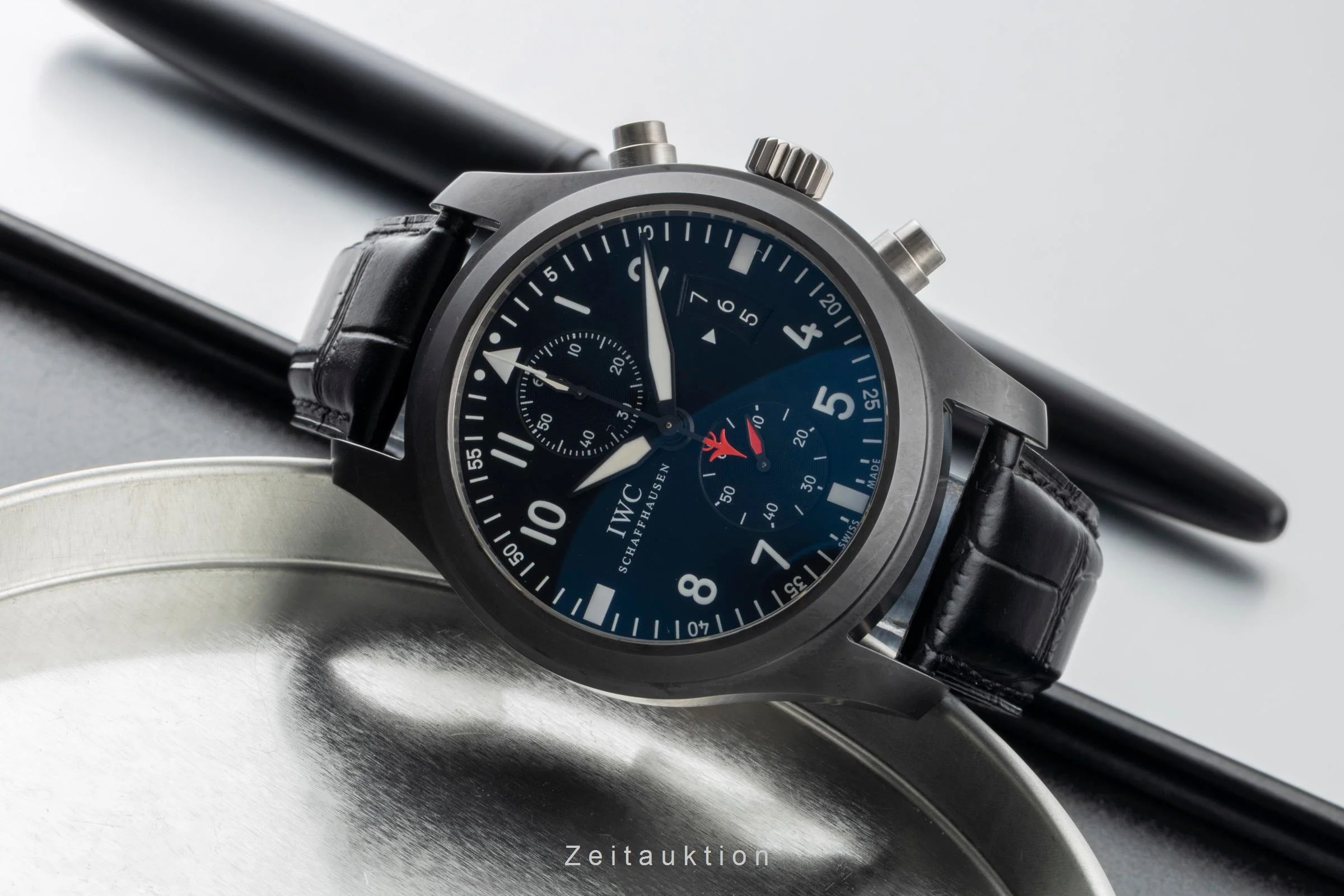 IWC Fliegerchronograph chronograph ceramic / titanium automatic men's watch IW388001 LP: 9900EUR  [2600521] - Image 3