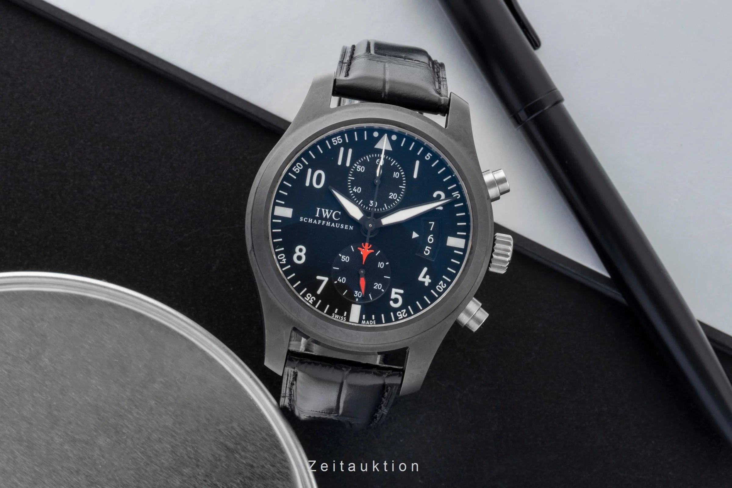 IWC Fliegerchronograph chronograph ceramic / titanium automatic men's watch IW388001 LP: 9900EUR  [2600521] - Image 4