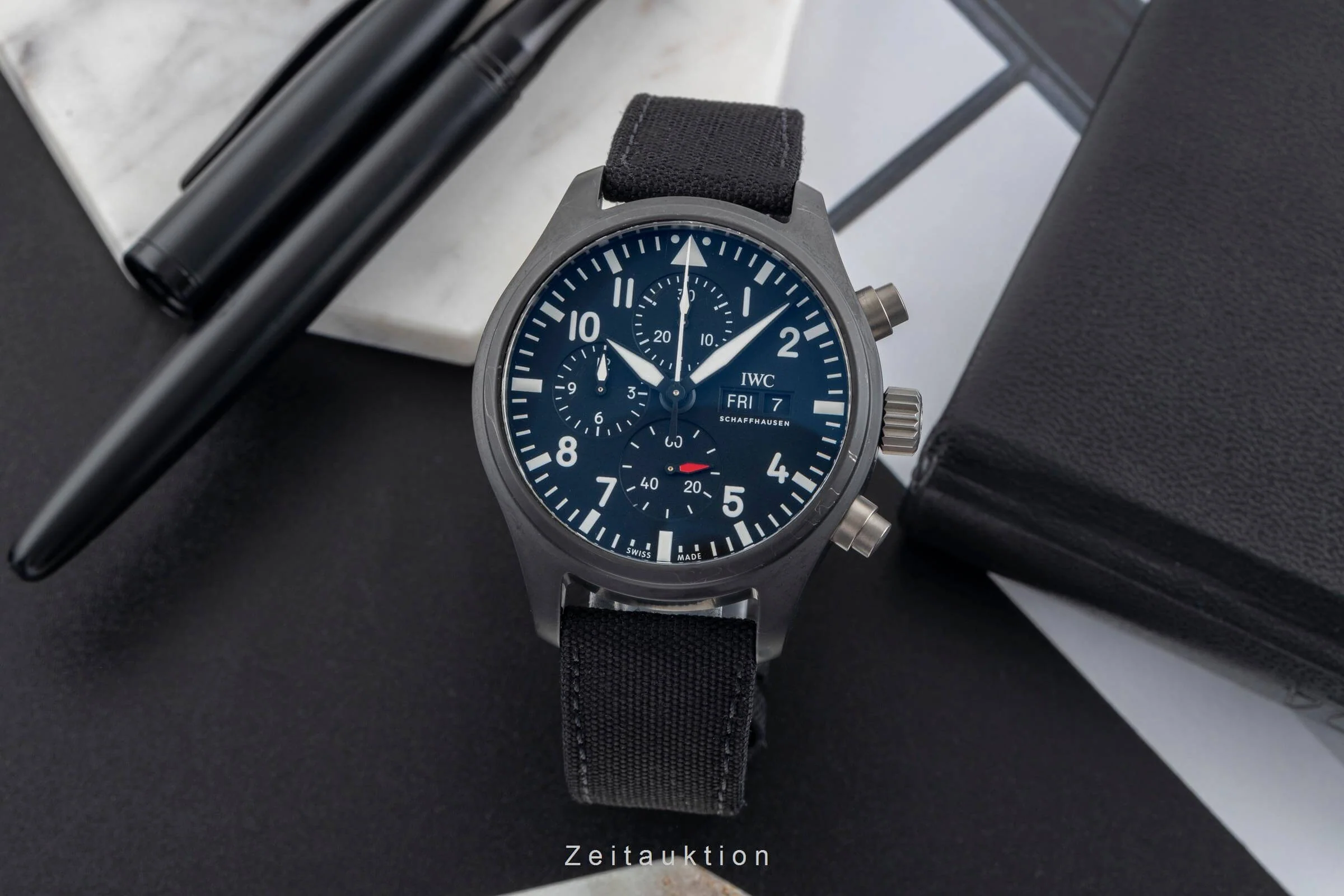 IWC Fliegerchronograph chronograph ceramic / titanium automatic men's watch IW389101 LP: 9900EUR  [2502162] - Image 4