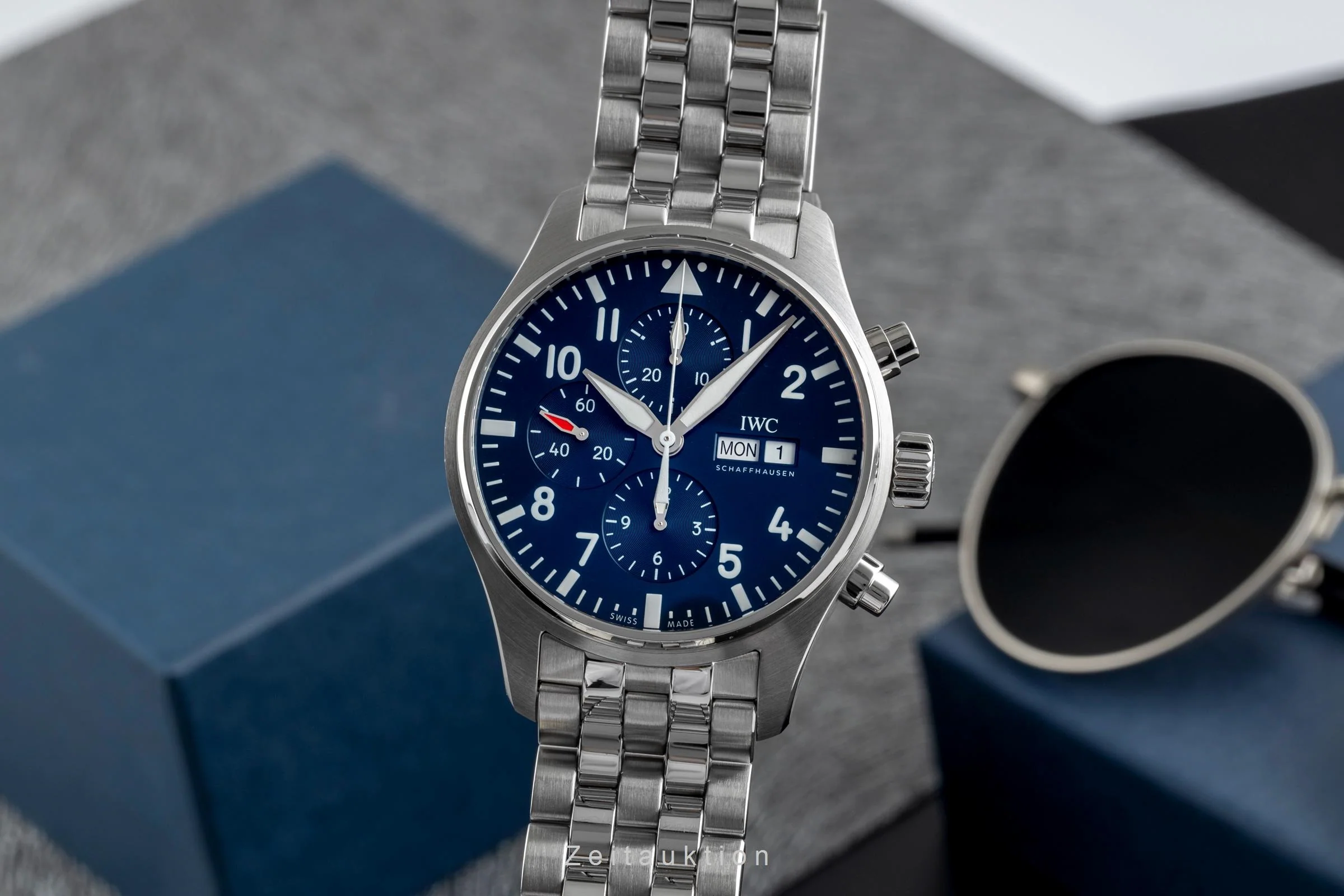 IWC Fliegerchronograph chronograph steel automatic men's watch LP: 9500EUR  [2502458] - Image 2