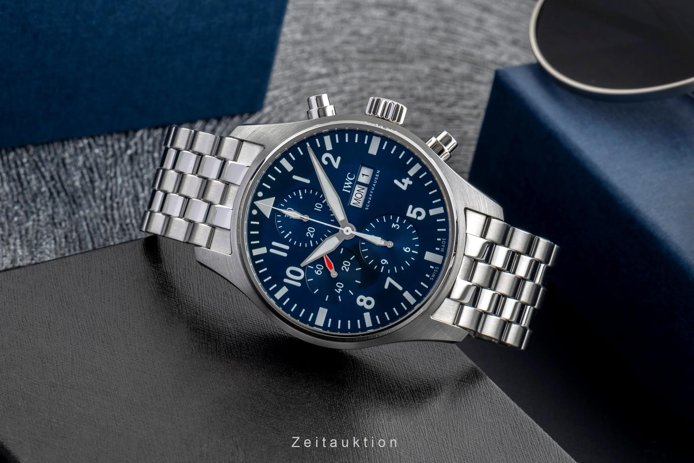 IWC Fliegerchronograph chronograph steel automatic men's watch LP: 9500EUR  [2502458] - Image 3