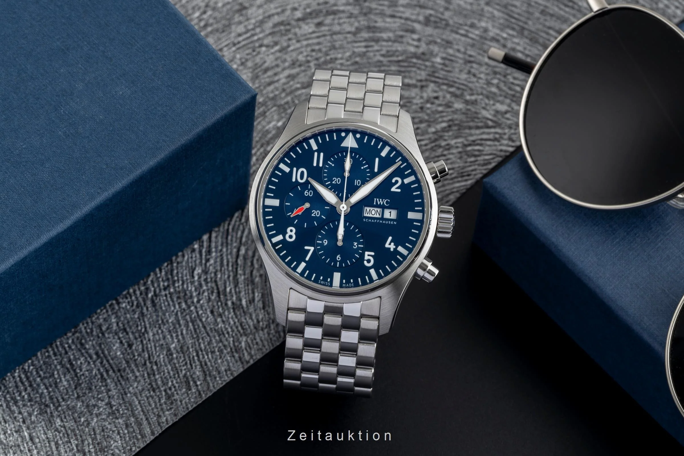 IWC Fliegerchronograph chronograph steel automatic men's watch LP: 9500EUR  [2502458] - Image 4