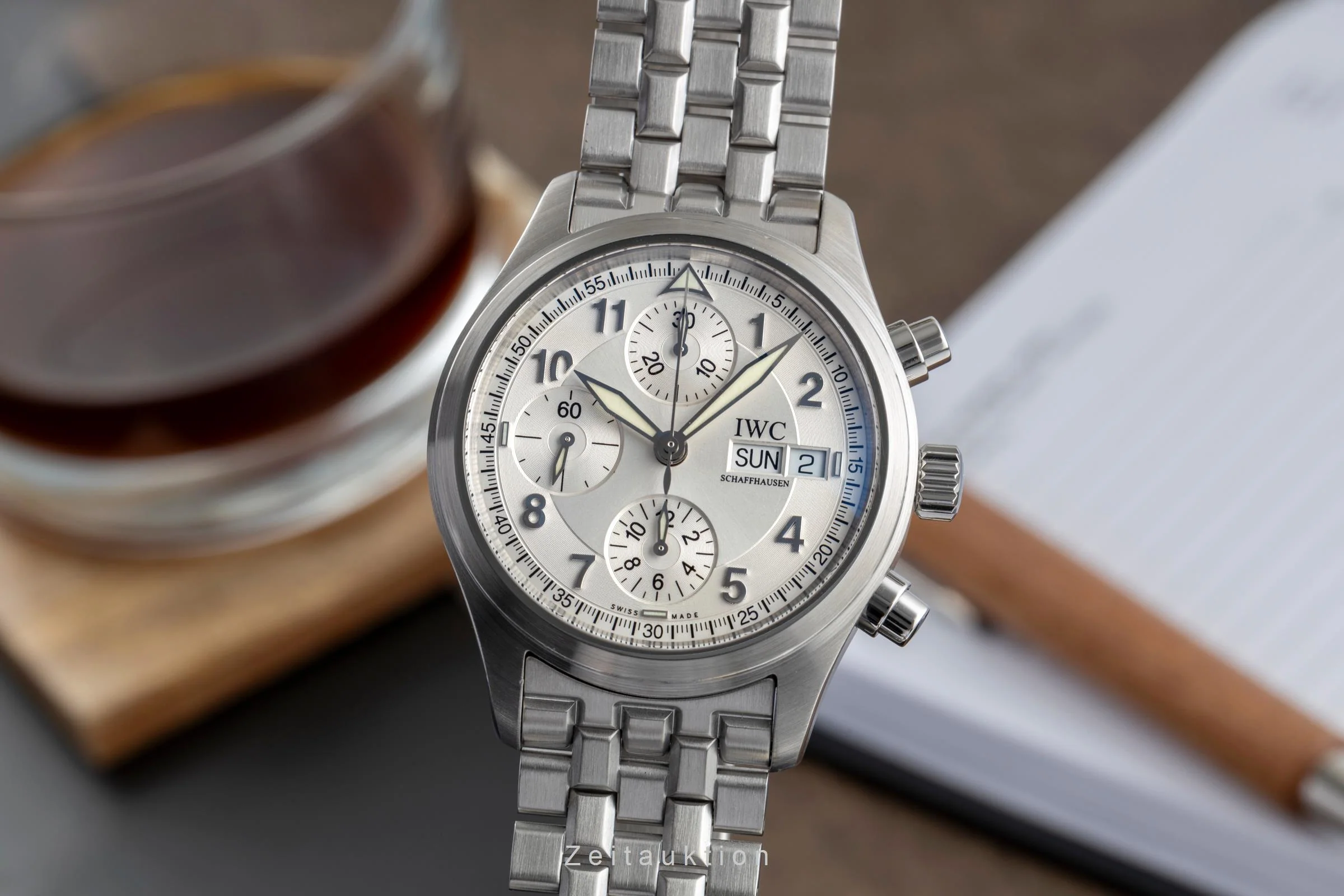 IWC Fliegerchronograph chronograph steel automatic men's watch IW370628 LP: 8600EUR  [2504316] - Image 2