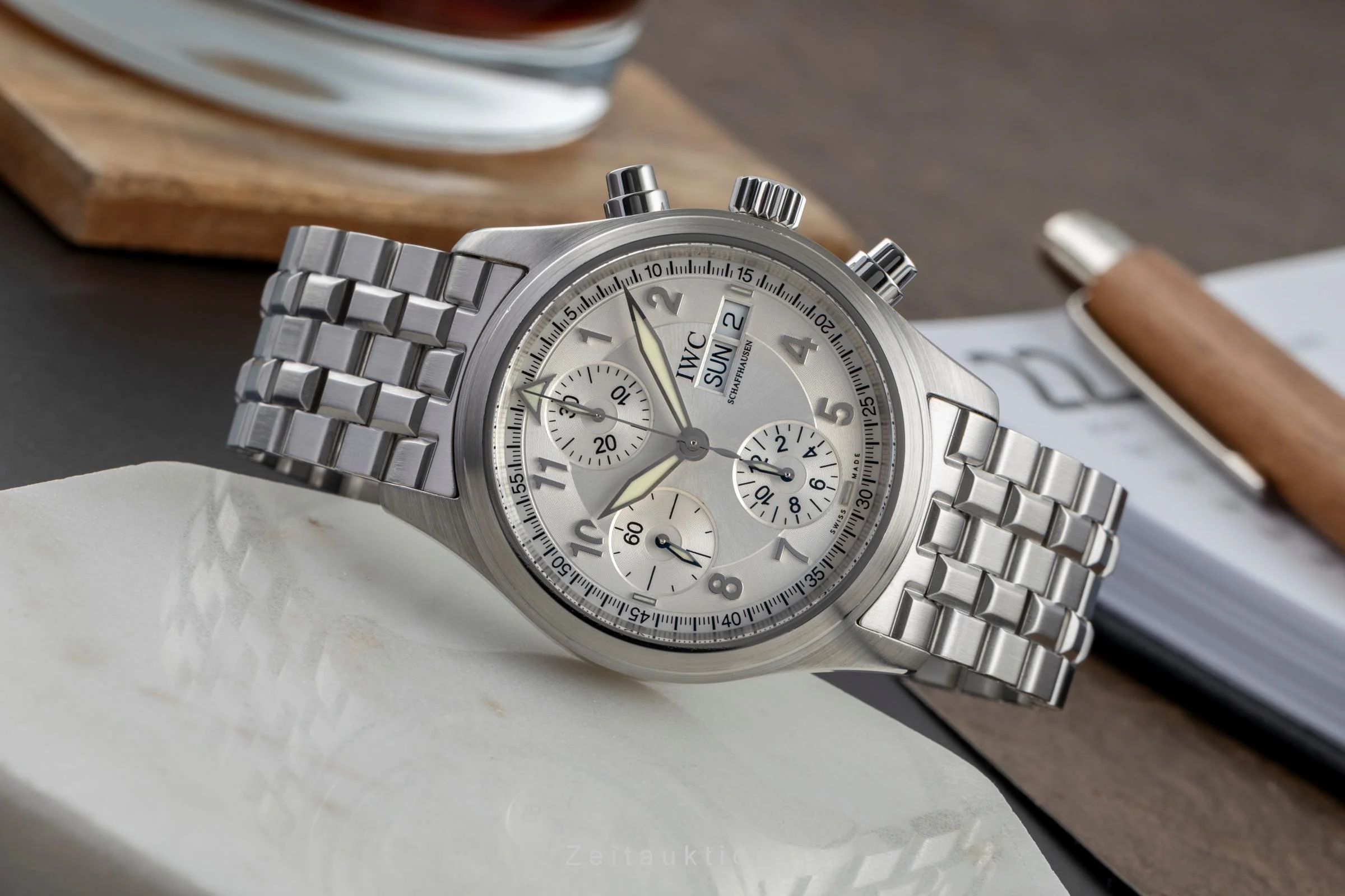 IWC Fliegerchronograph chronograph steel automatic men's watch IW370628 LP: 8600EUR  [2504316] - Image 3