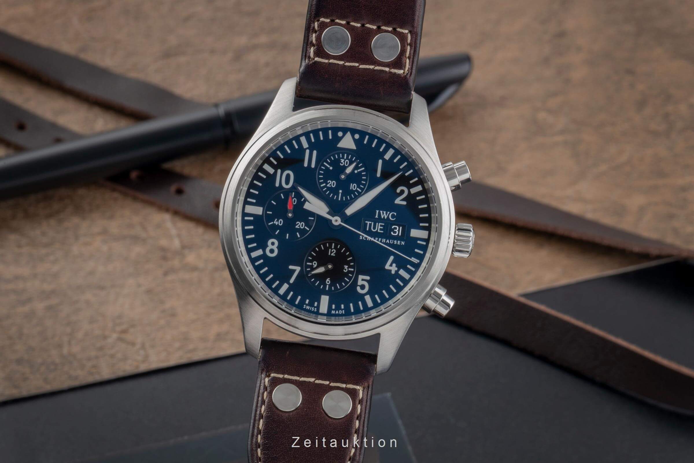 IWC Fliegerchronograph chronograph steel automatic men's watch IW371701 LP: 7700EUR  [2501537] - Image 2