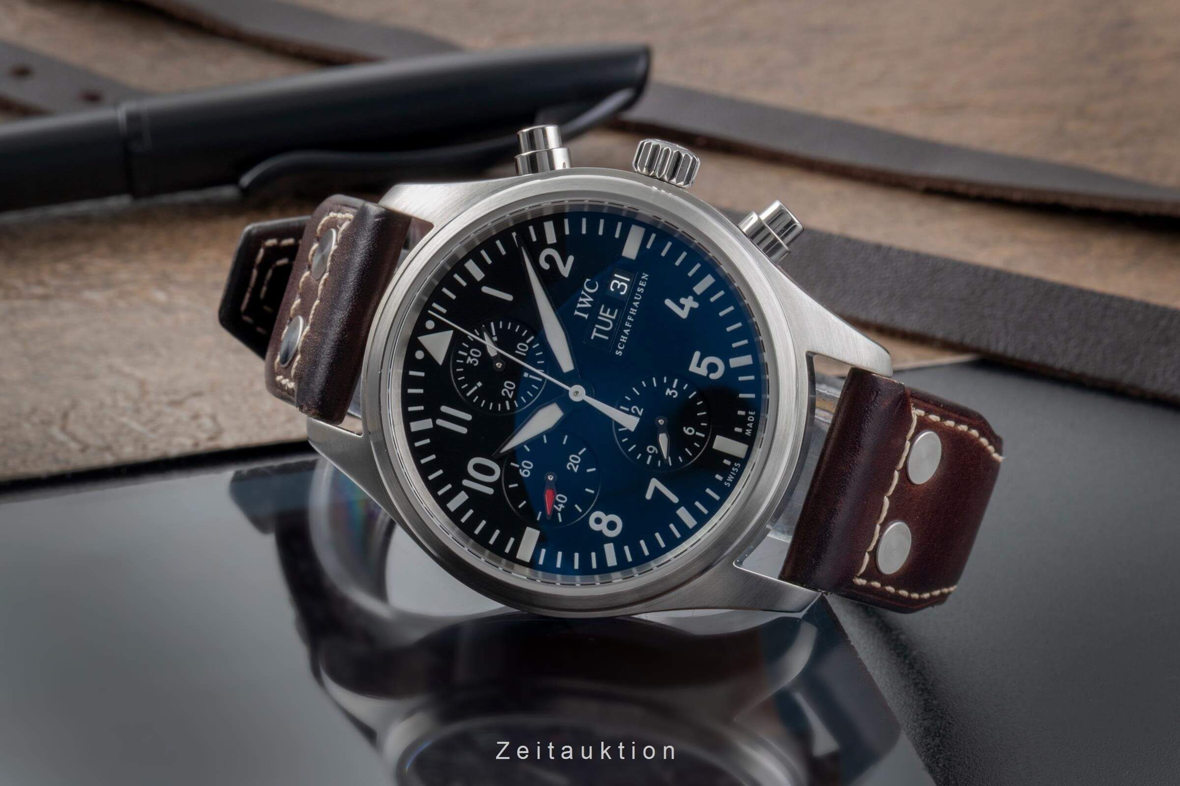 IWC Fliegerchronograph chronograph steel automatic men's watch IW371701 LP: 7700EUR  [2501537] - Image 3