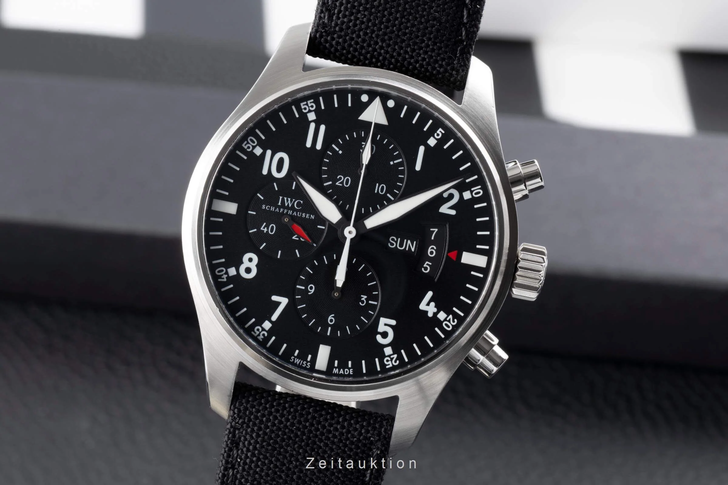 IWC Fliegerchronograph chronograph steel automatic men's watch IW377701 LP: 7300EUR  [2502120] - Image 2
