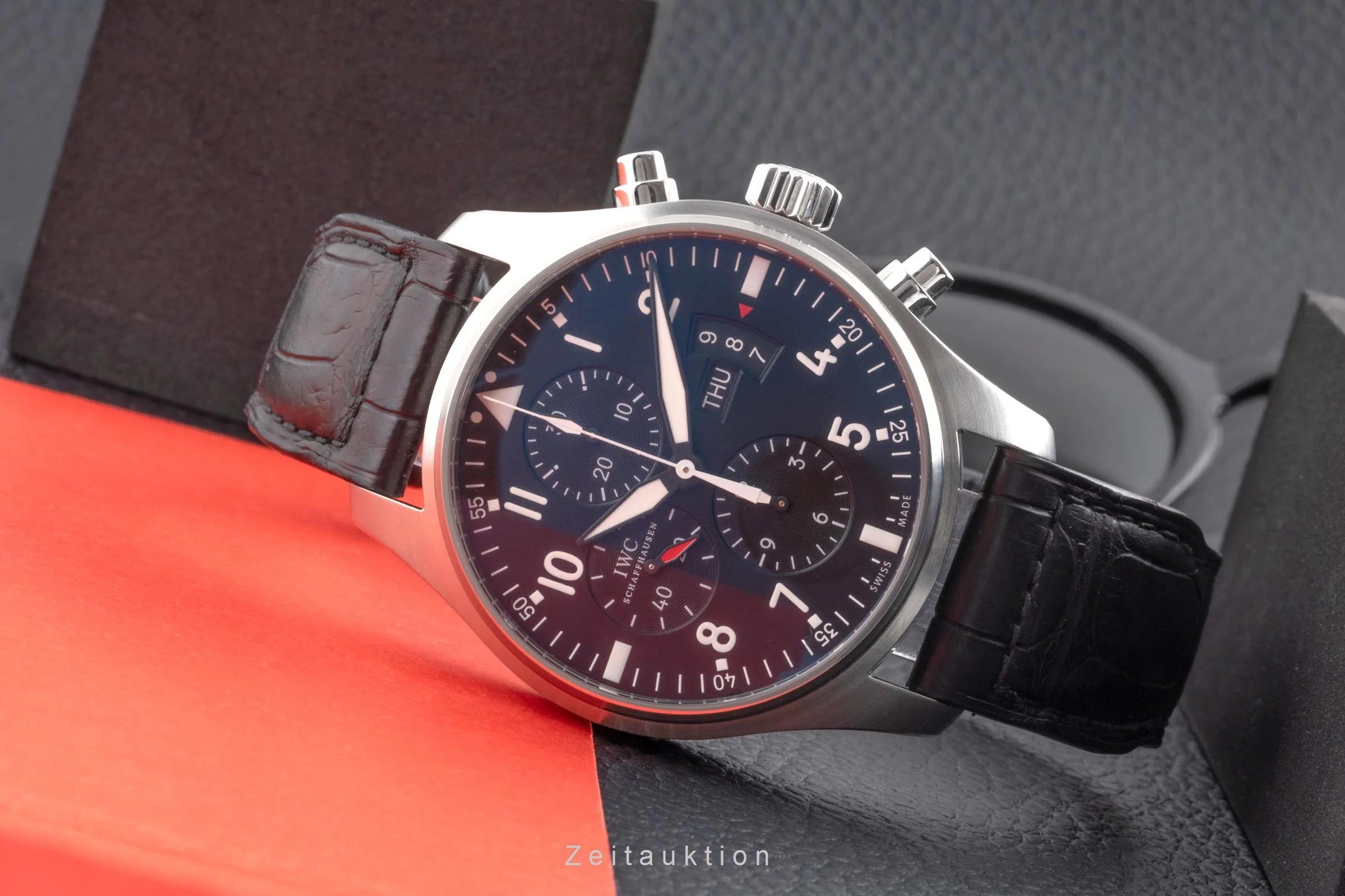 IWC Fliegerchronograph chronograph steel automatic men's watch IW377701 LP: 7300EUR  [2503560] - Image 3