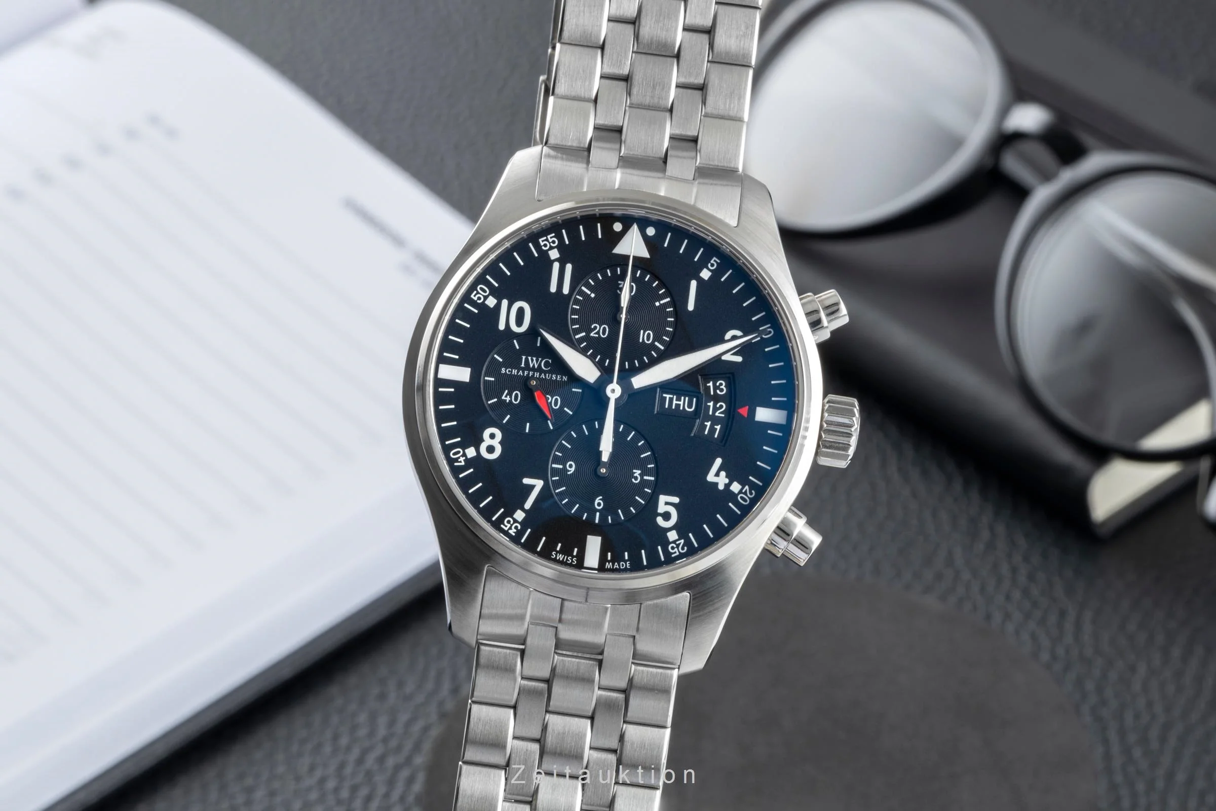 IWC Fliegerchronograph chronograph steel automatic men's watch IW377701  [2507056] - Image 2