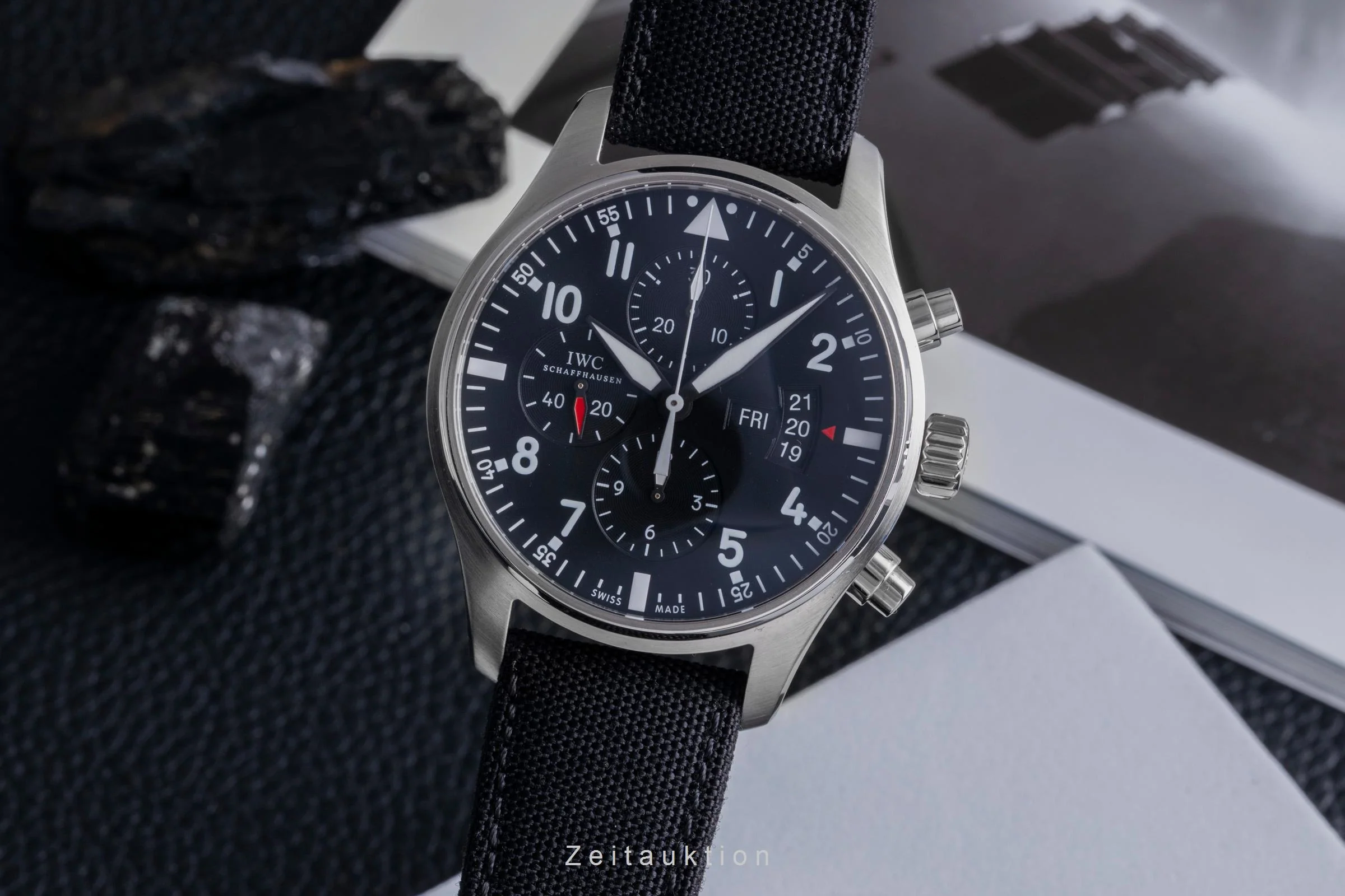 IWC Fliegerchronograph chronograph steel automatic men's watch IW377701 LP: 7800EUR  [2600517] - Image 2