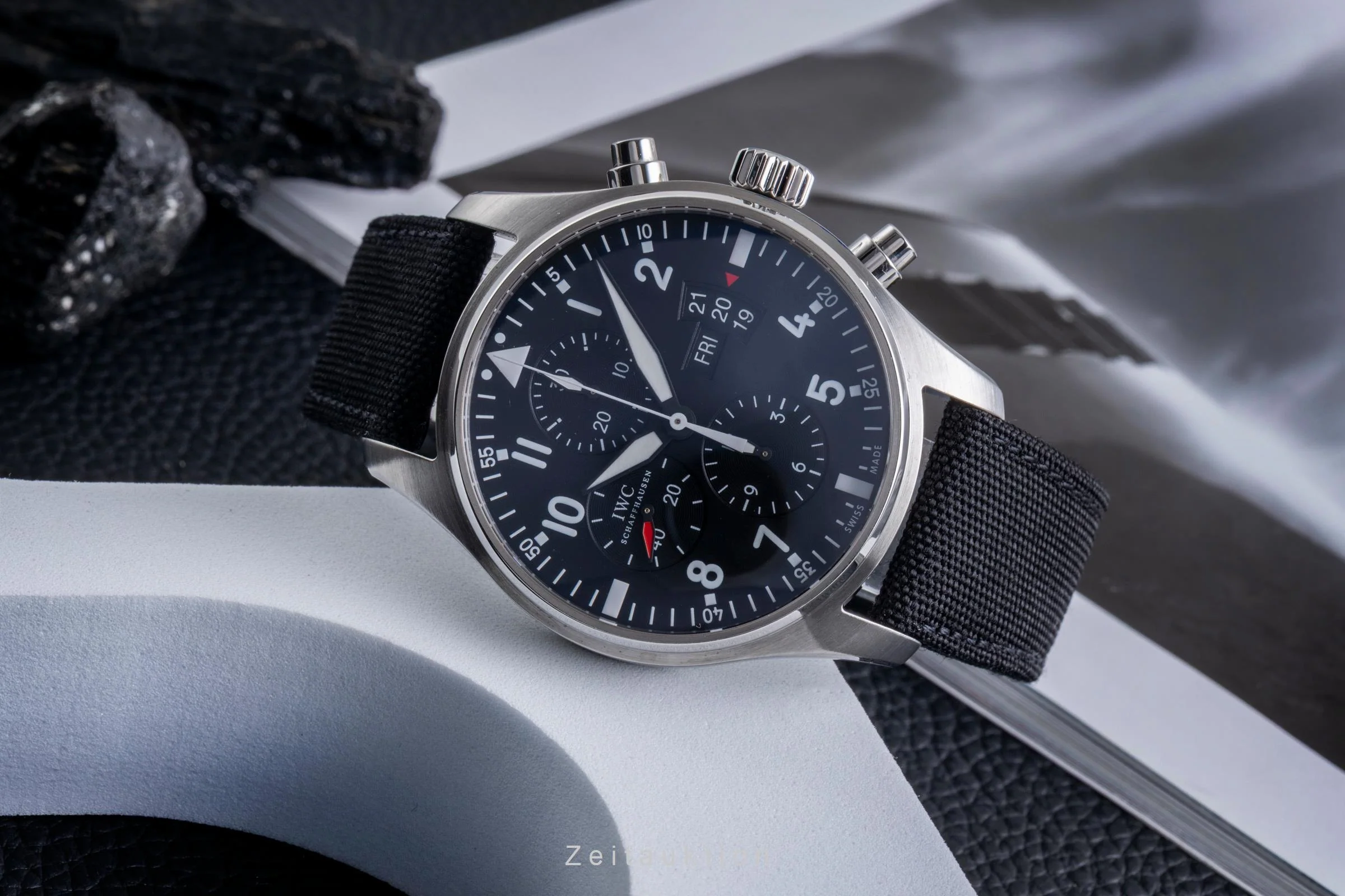 IWC Fliegerchronograph chronograph steel automatic men's watch IW377701 LP: 7800EUR  [2600517] - Image 3