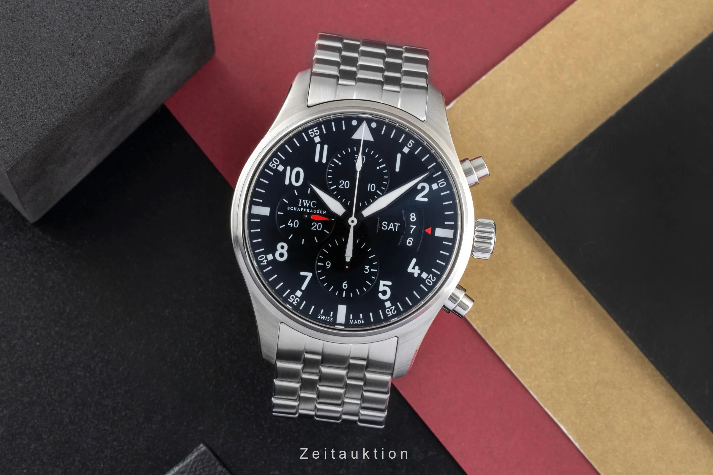 IWC Fliegerchronograph chronograph steel automatic men's watch IW377704  [2504890] - Image 4