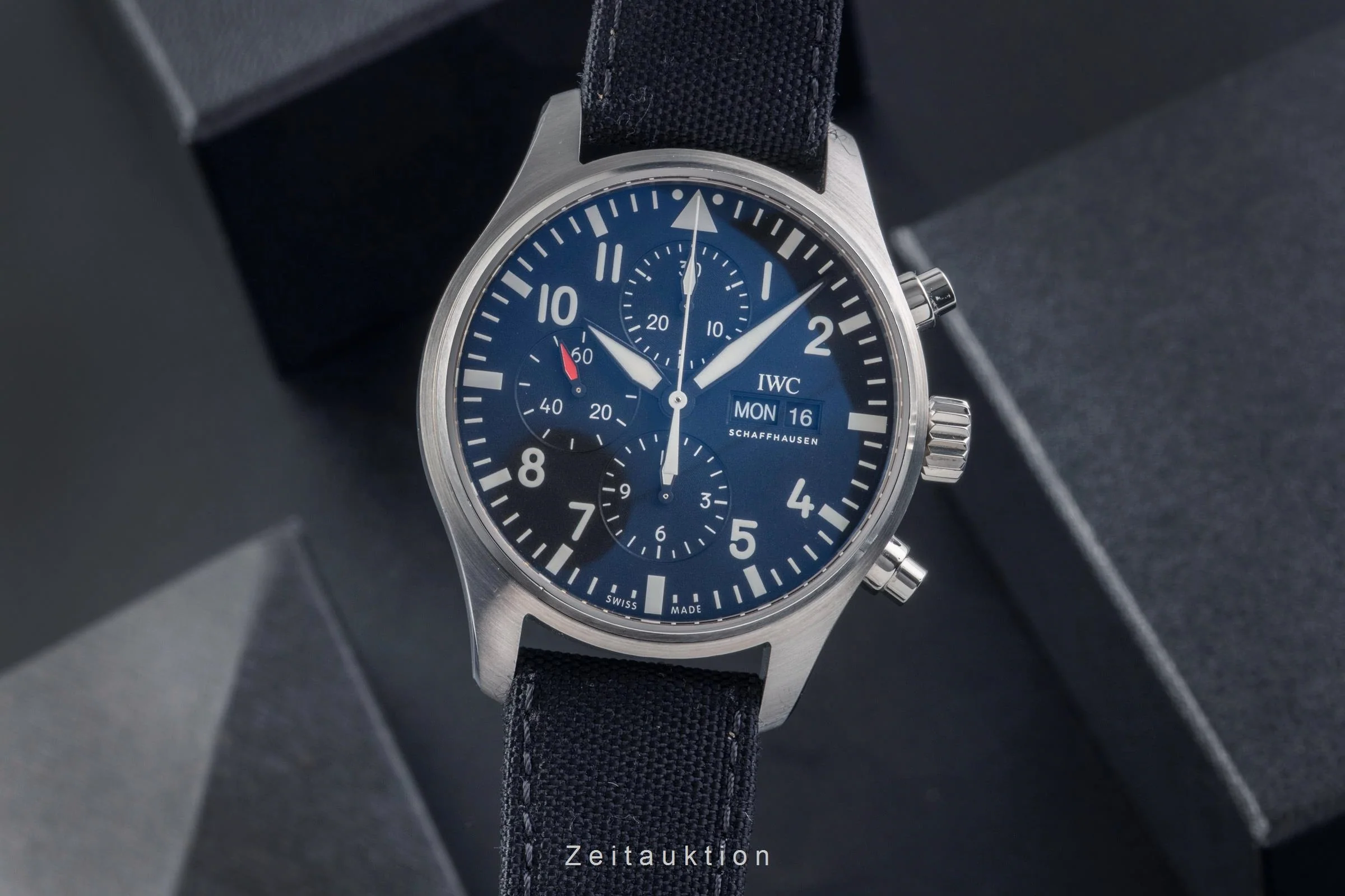 IWC Fliegerchronograph chronograph steel automatic men's watch IW377709 LP: 7300EUR  [2503498] - Image 2