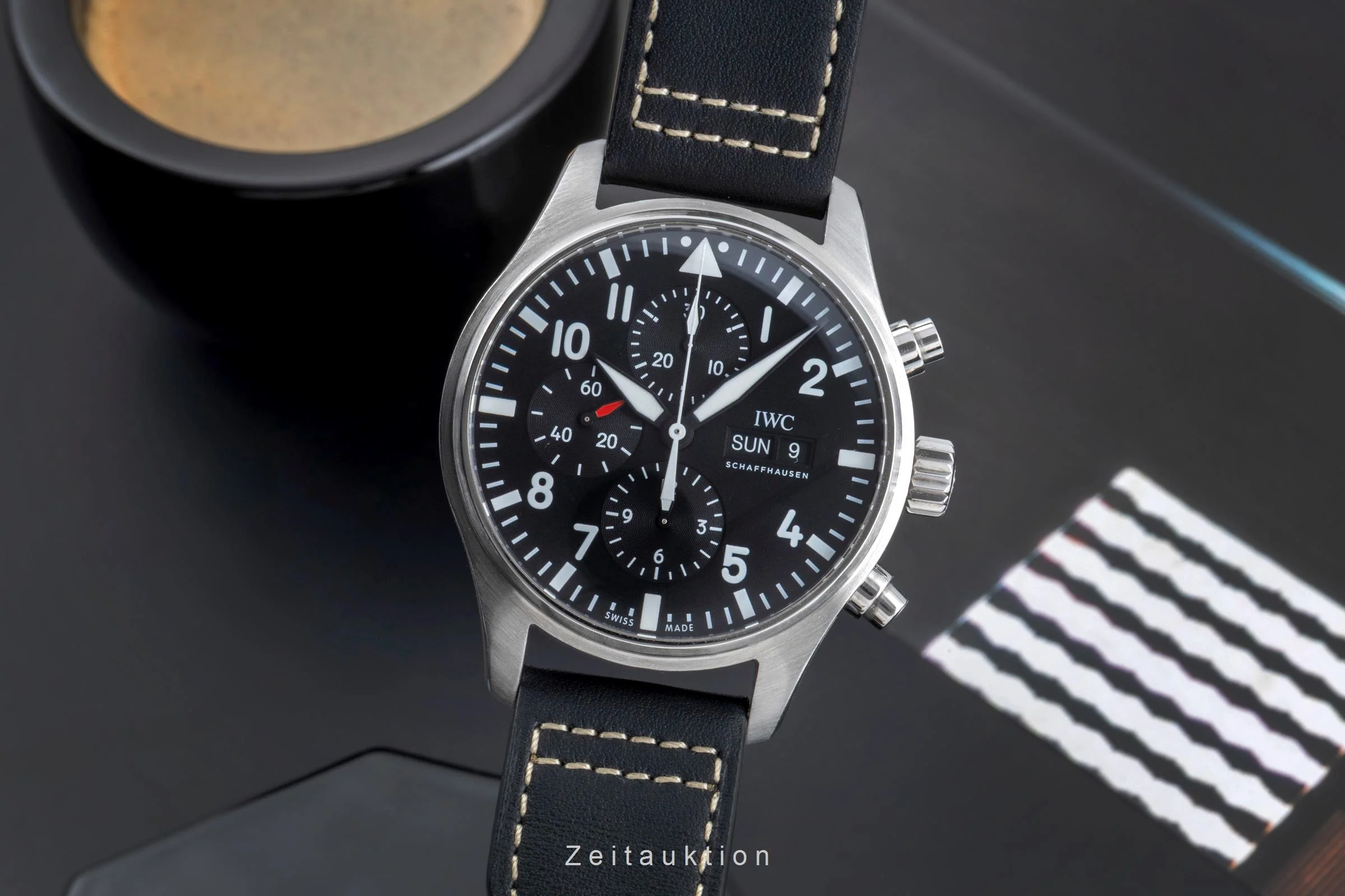 IWC Fliegerchronograph chronograph steel automatic men's watch IW377709 LP: 7300EUR  [2505461] - Image 2