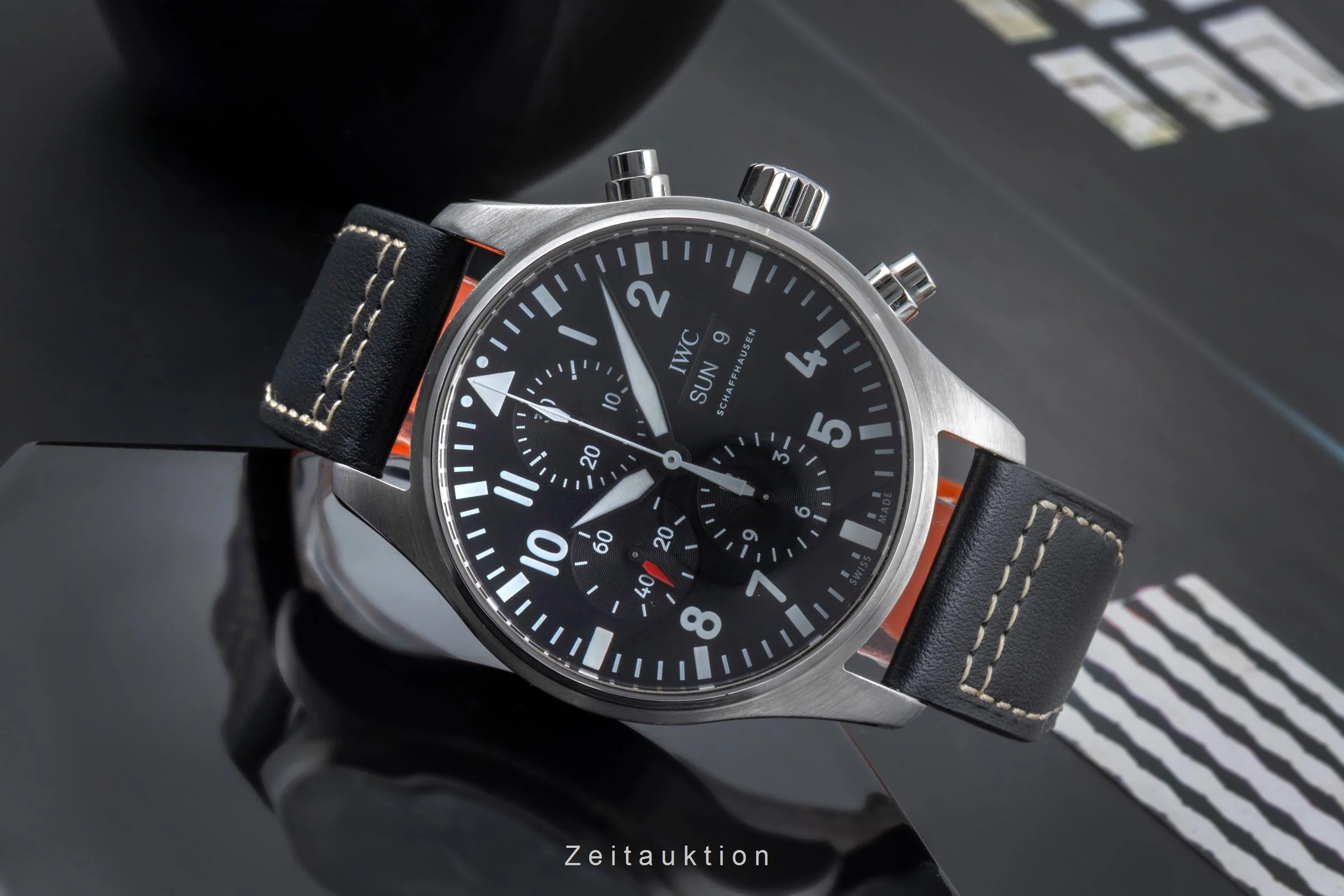 IWC Fliegerchronograph chronograph steel automatic men's watch IW377709 LP: 7300EUR  [2505461] - Image 3