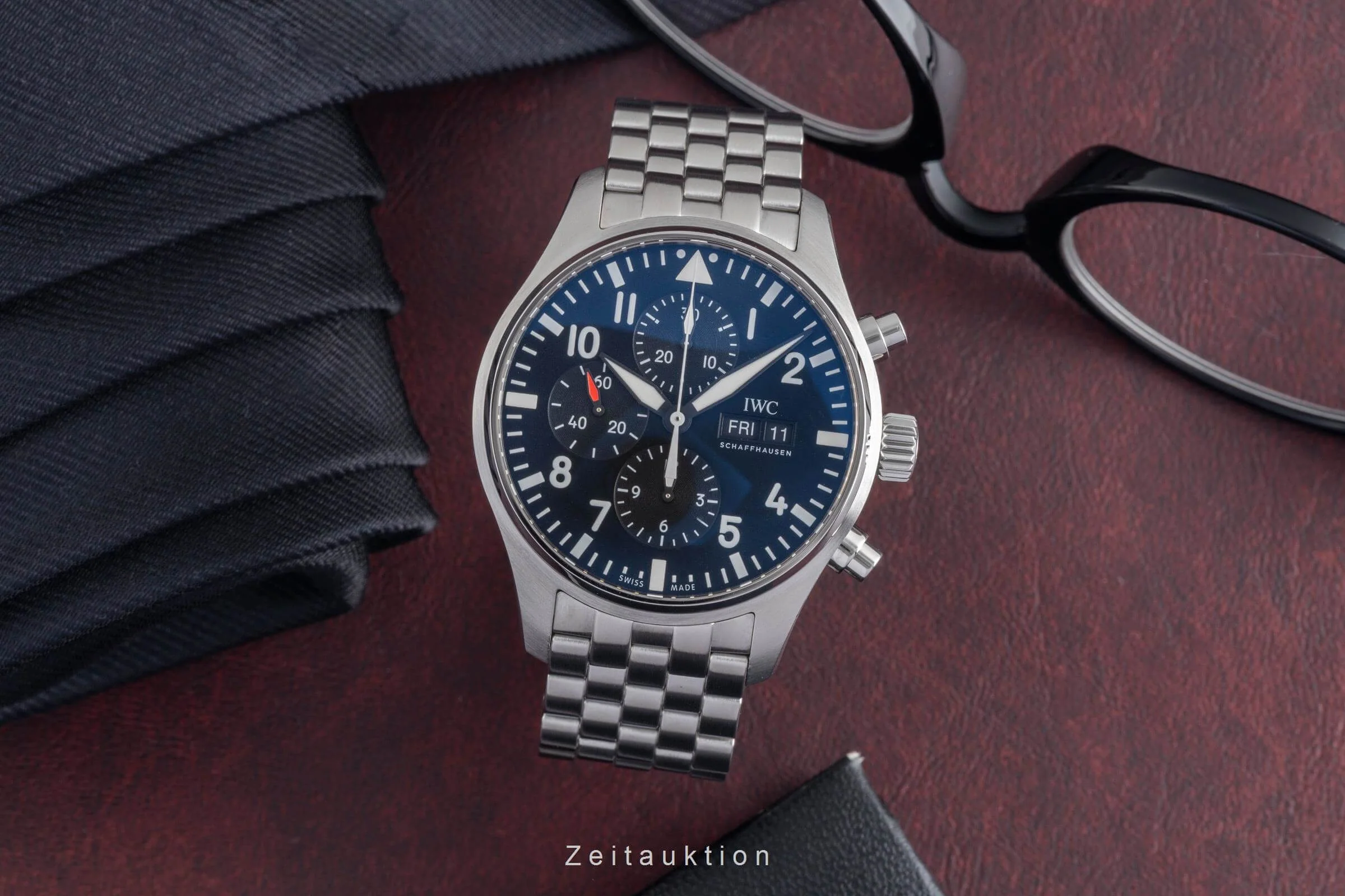 IWC Fliegerchronograph chronograph steel automatic men's watch IW377710 LP: 9000EUR  [2501745] - Image 4