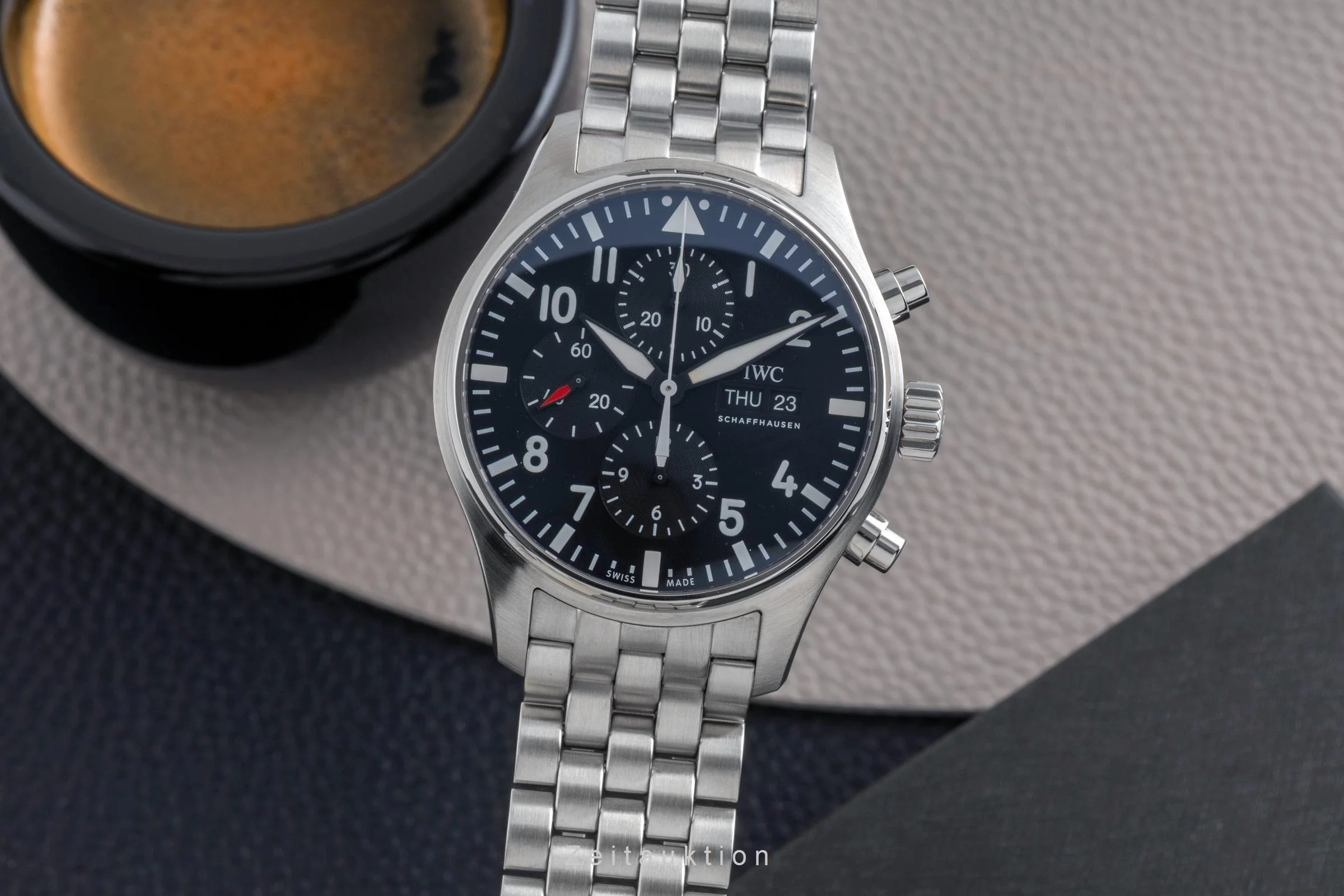IWC Fliegerchronograph chronograph steel automatic men's watch IW377710 LP: 9000EUR  [2501841] - Image 2