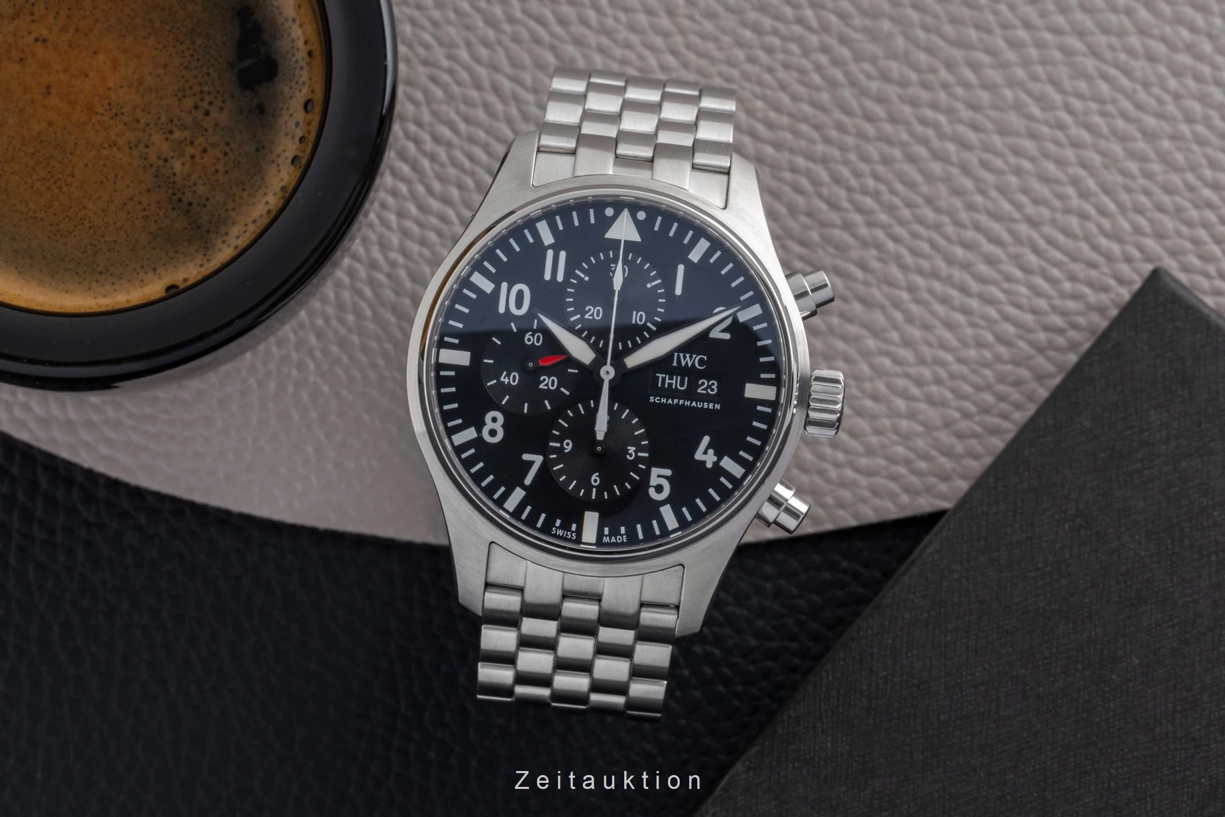 IWC Fliegerchronograph chronograph steel automatic men's watch IW377710 LP: 9000EUR  [2501841] - Image 4