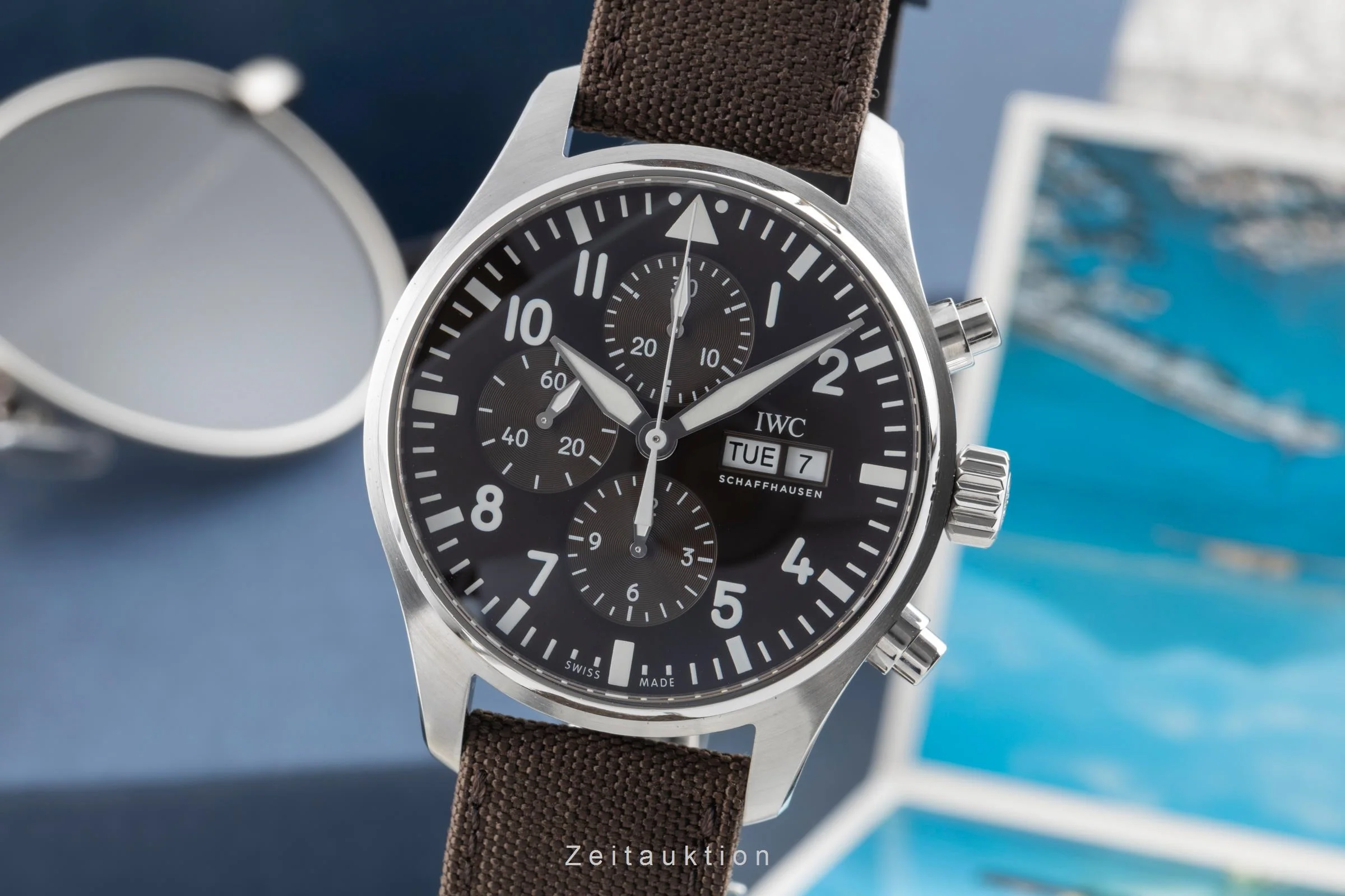 IWC Fliegerchronograph chronograph steel automatic men's watch IW377713 LP: 7800EUR  [2503799] - Image 2