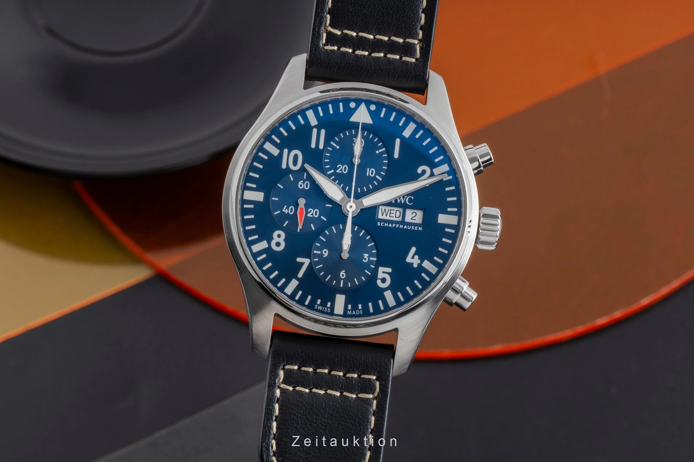IWC Fliegerchronograph chronograph steel automatic men's watch IW377714 LP: 8500EUR  [2502597] - Image 2