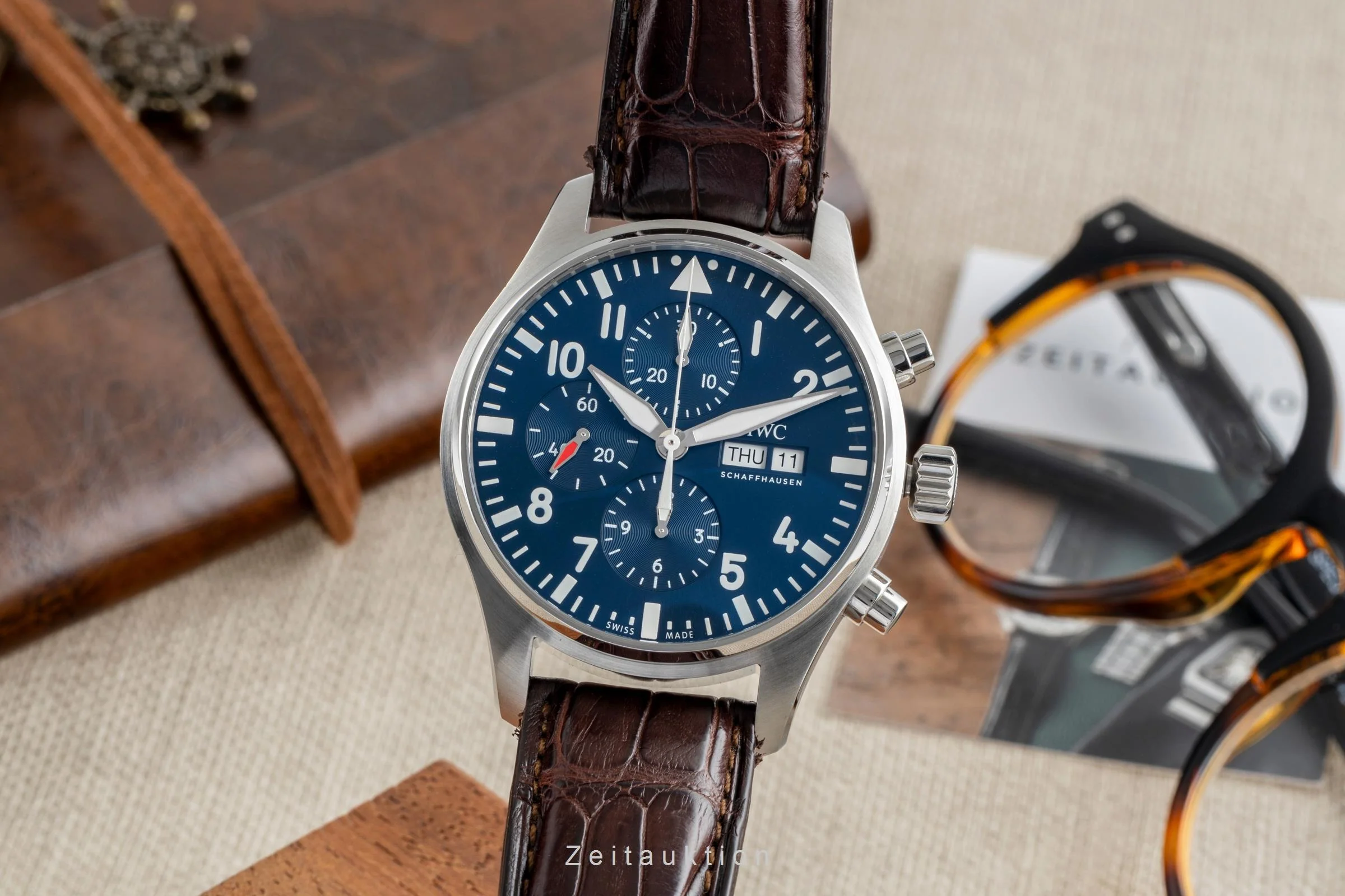 IWC Fliegerchronograph chronograph steel automatic men's watch IW377714  [2504318] - Image 2