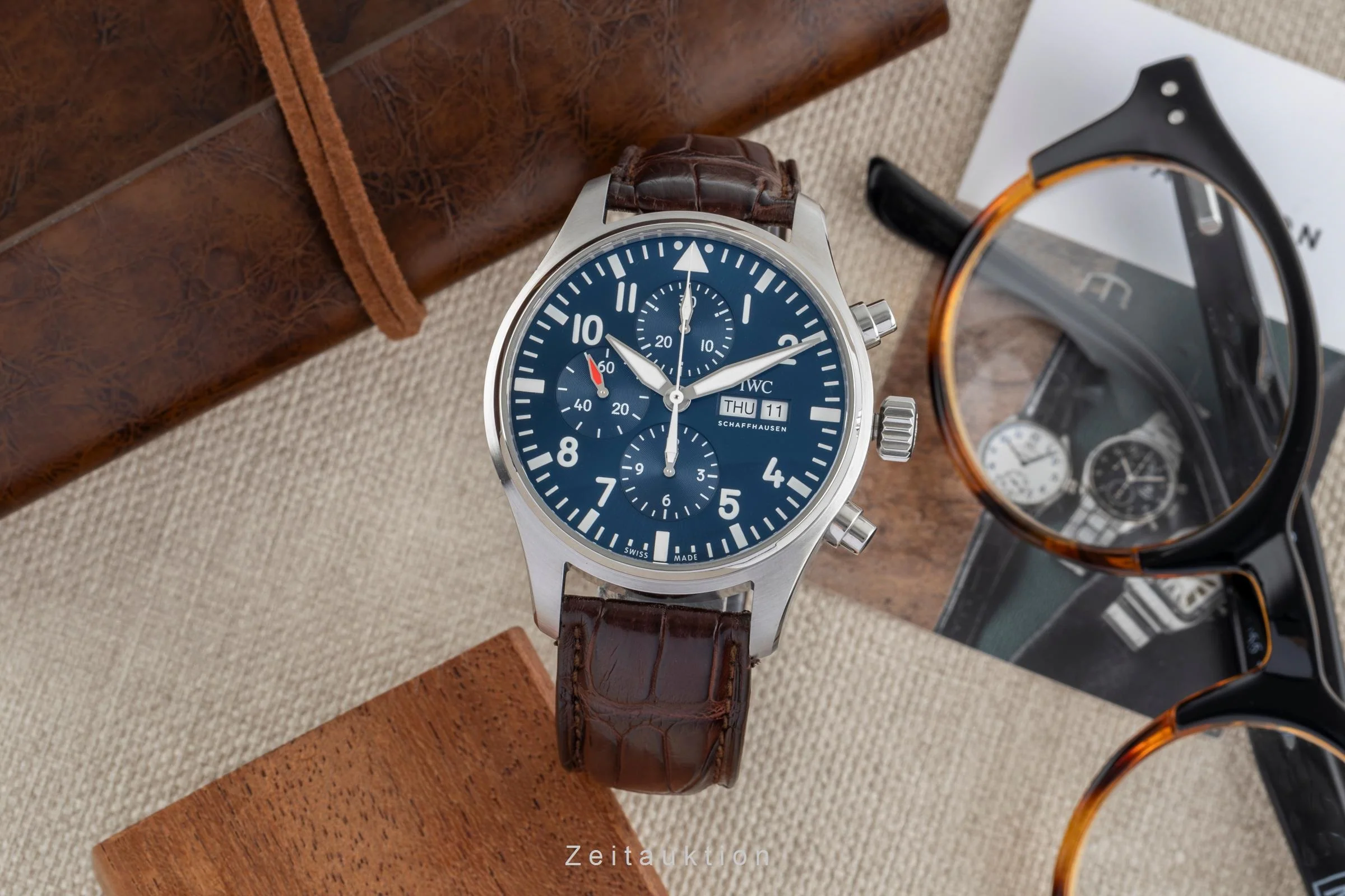 IWC Fliegerchronograph chronograph steel automatic men's watch IW377714  [2504318] - Image 4