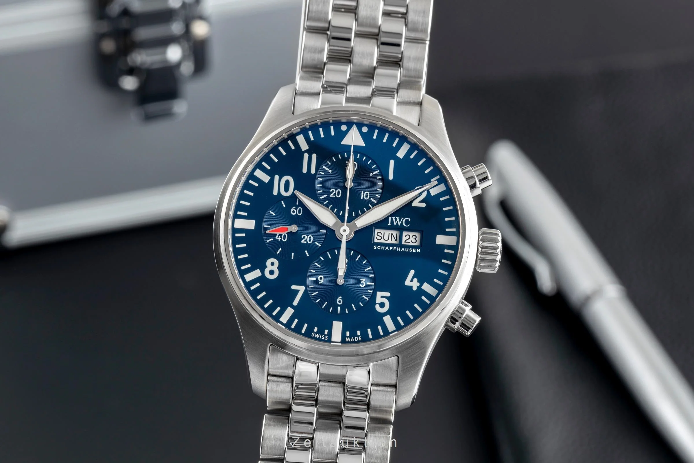 IWC Fliegerchronograph chronograph steel automatic men's watch IW377717 LP: 8800EUR  [2503099] - Image 2